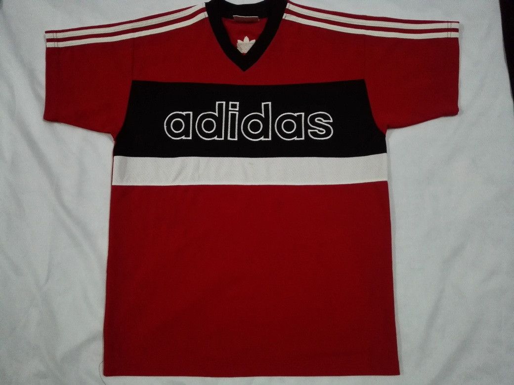 Adidas × Vintage ADIDAS TREFOIL TRICOT JERSEY HIP HOP Size US L / EU 52-54 / 3 - 1 Thumbnail