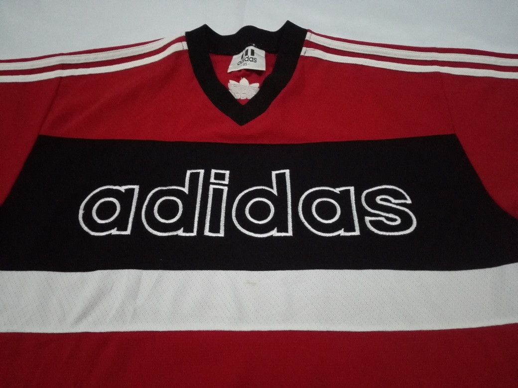 Adidas × Vintage ADIDAS TREFOIL TRICOT JERSEY HIP HOP Size US L / EU 52-54 / 3 - 2 Thumbnail