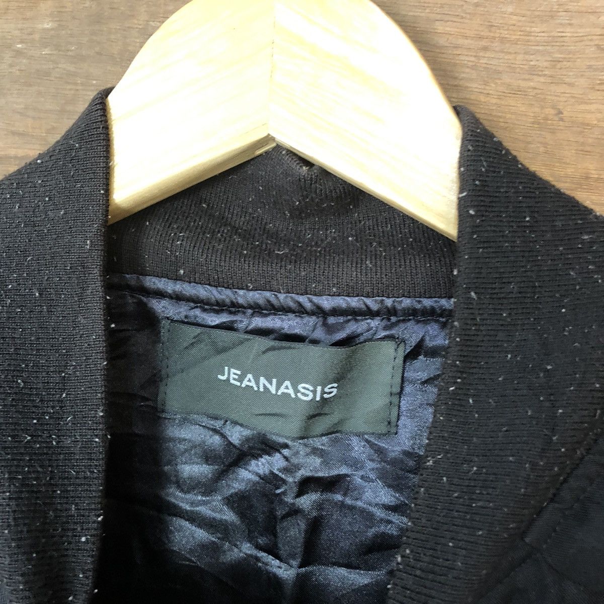 Japanese Brand Jeansis sleeve embroidered flower Black Bombers Jacket #5709 Size S / US 4 / IT 40 - 7 Thumbnail