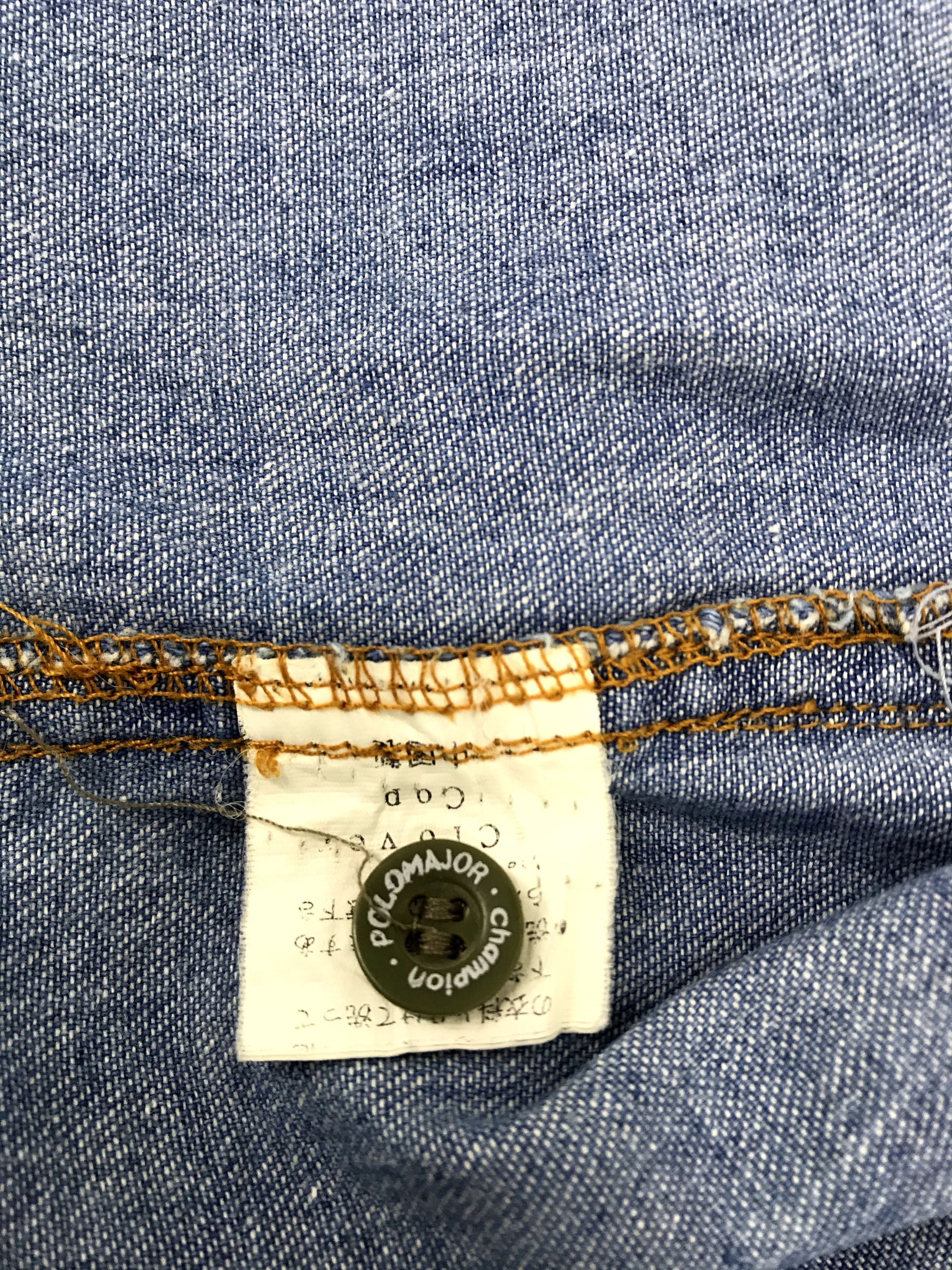 Flannel Vintage Polo Major Champion Western Denim Jeans Flannel Size US L / EU 52-54 / 3 - 9 Thumbnail