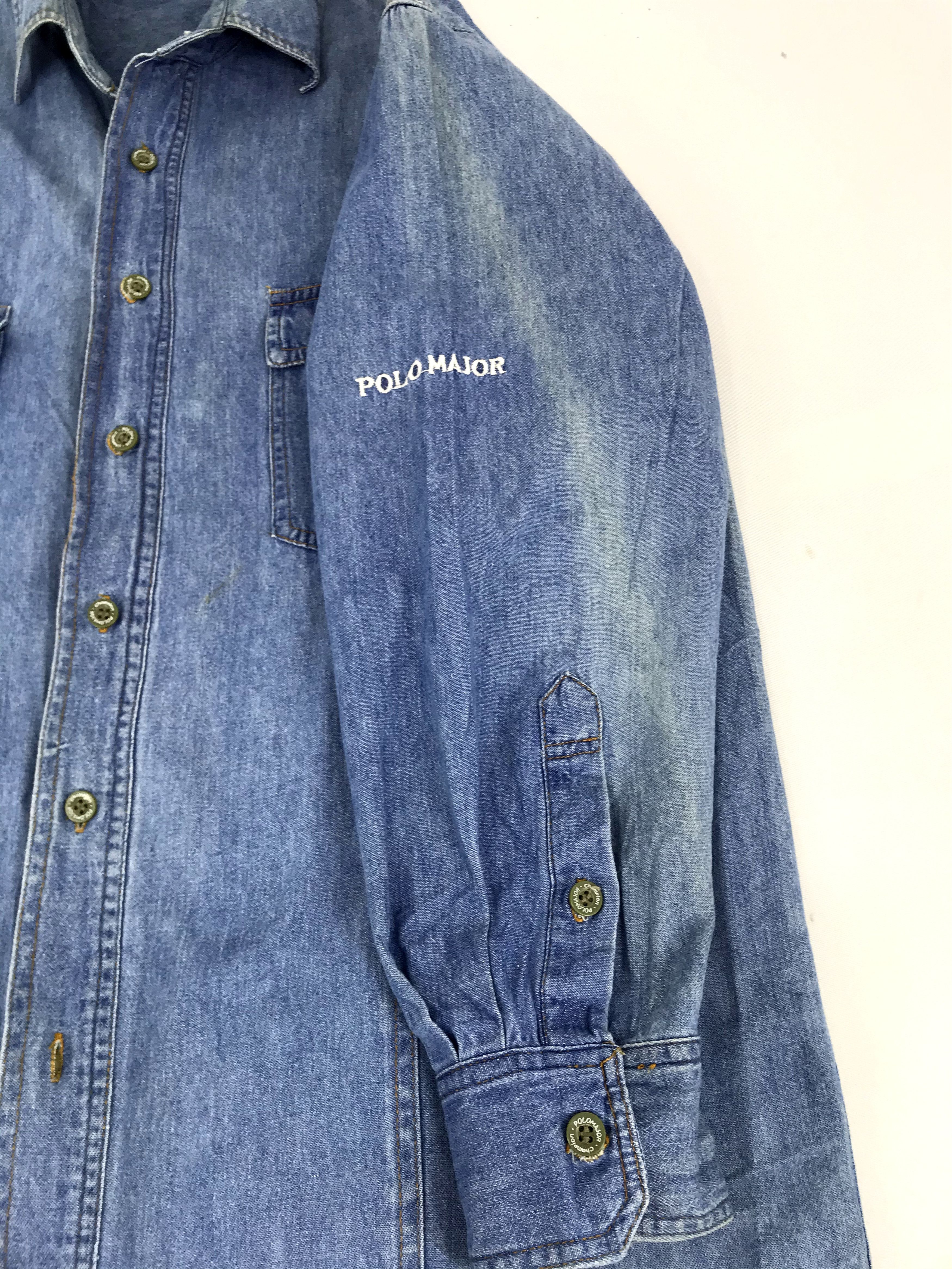 Flannel Vintage Polo Major Champion Western Denim Jeans Flannel Size US L / EU 52-54 / 3 - 5 Thumbnail