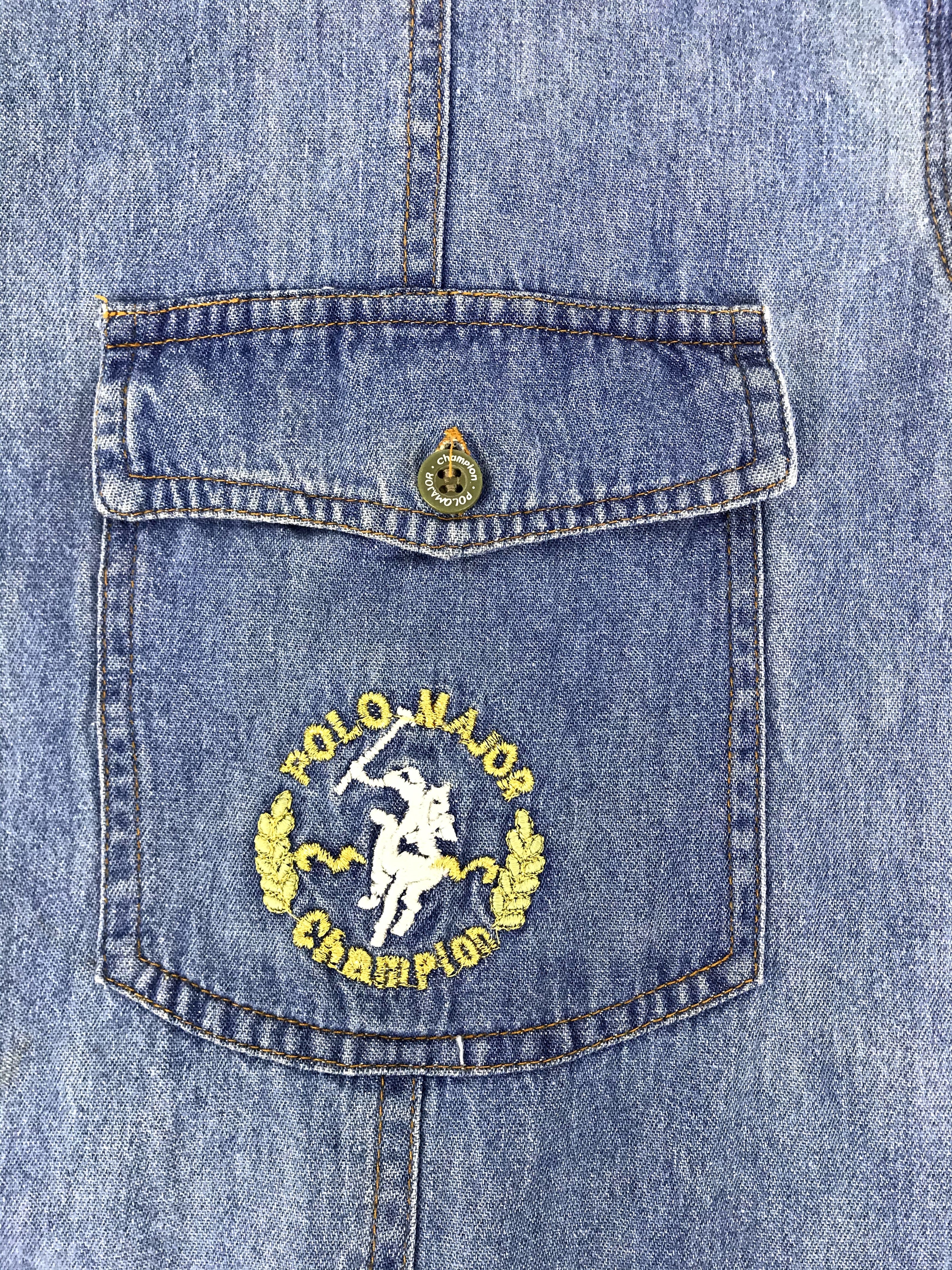 Flannel Vintage Polo Major Champion Western Denim Jeans Flannel Size US L / EU 52-54 / 3 - 4 Thumbnail