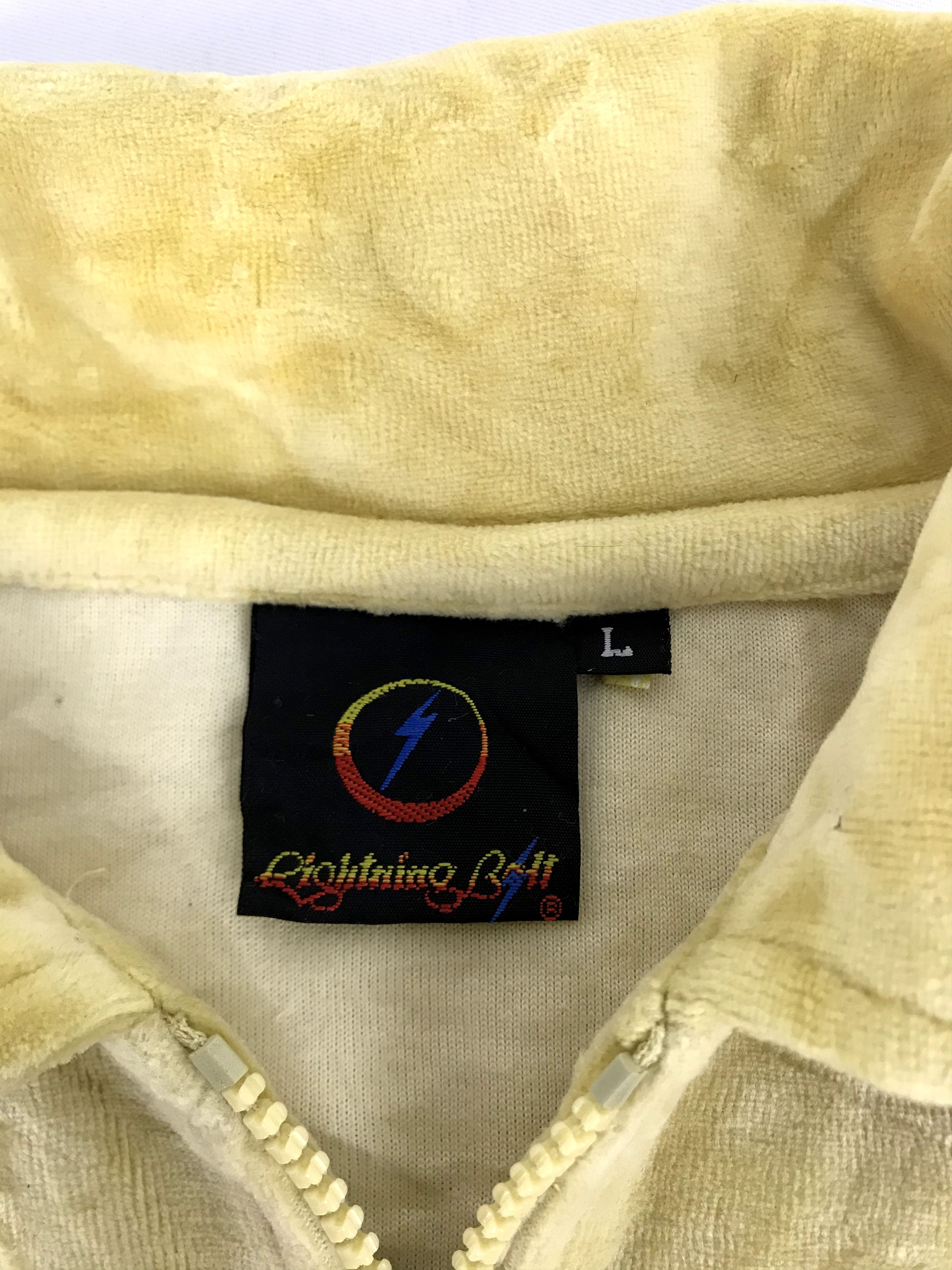Lightning Bolt × Vintage Vintage Lightning Bolt Hawaii Surf Embroidery Fleece Polo Size US M / EU 48-50 / 2 - 3 Thumbnail