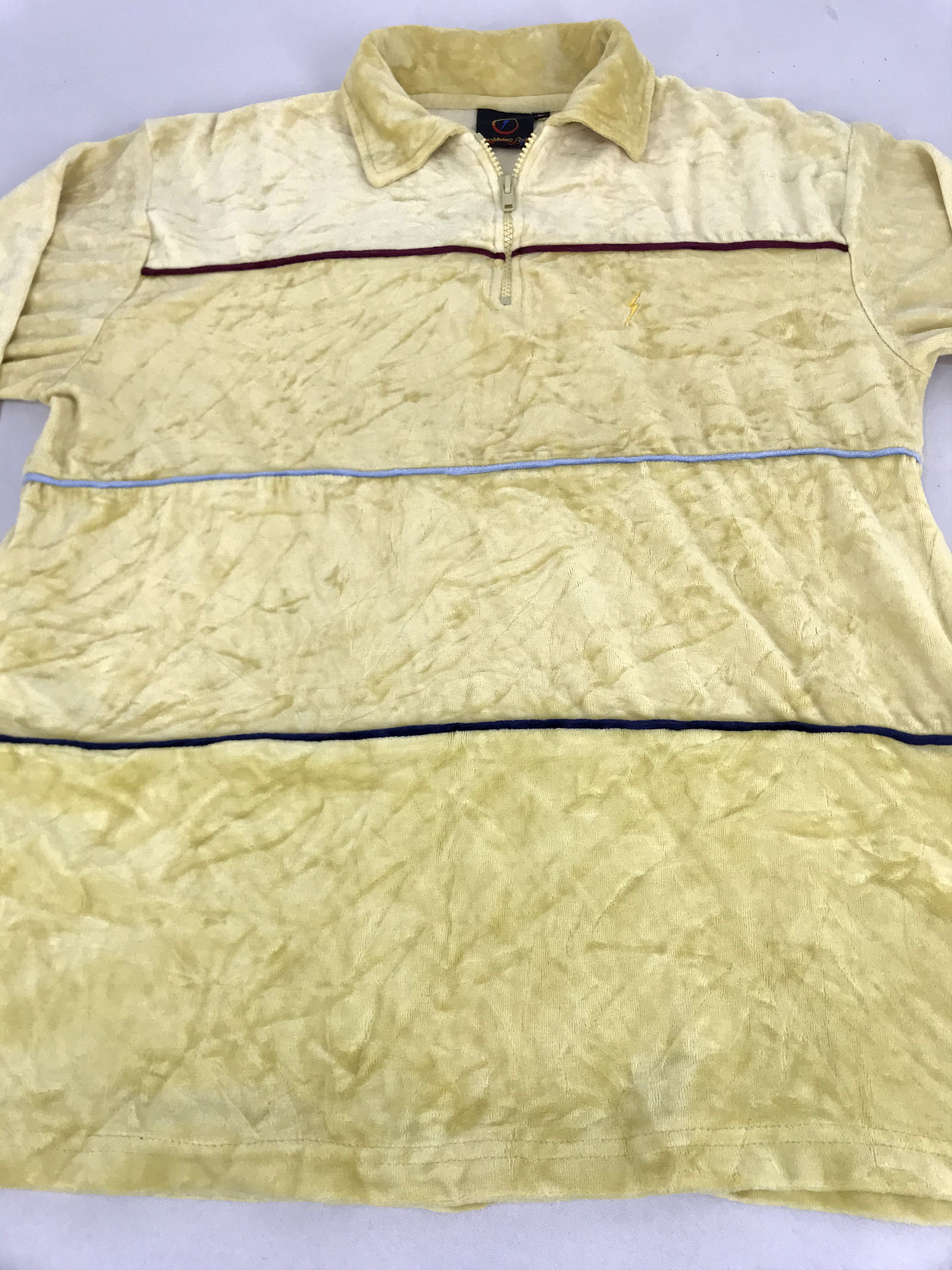 Lightning Bolt × Vintage Vintage Lightning Bolt Hawaii Surf Embroidery Fleece Polo Size US M / EU 48-50 / 2 - 2 Thumbnail