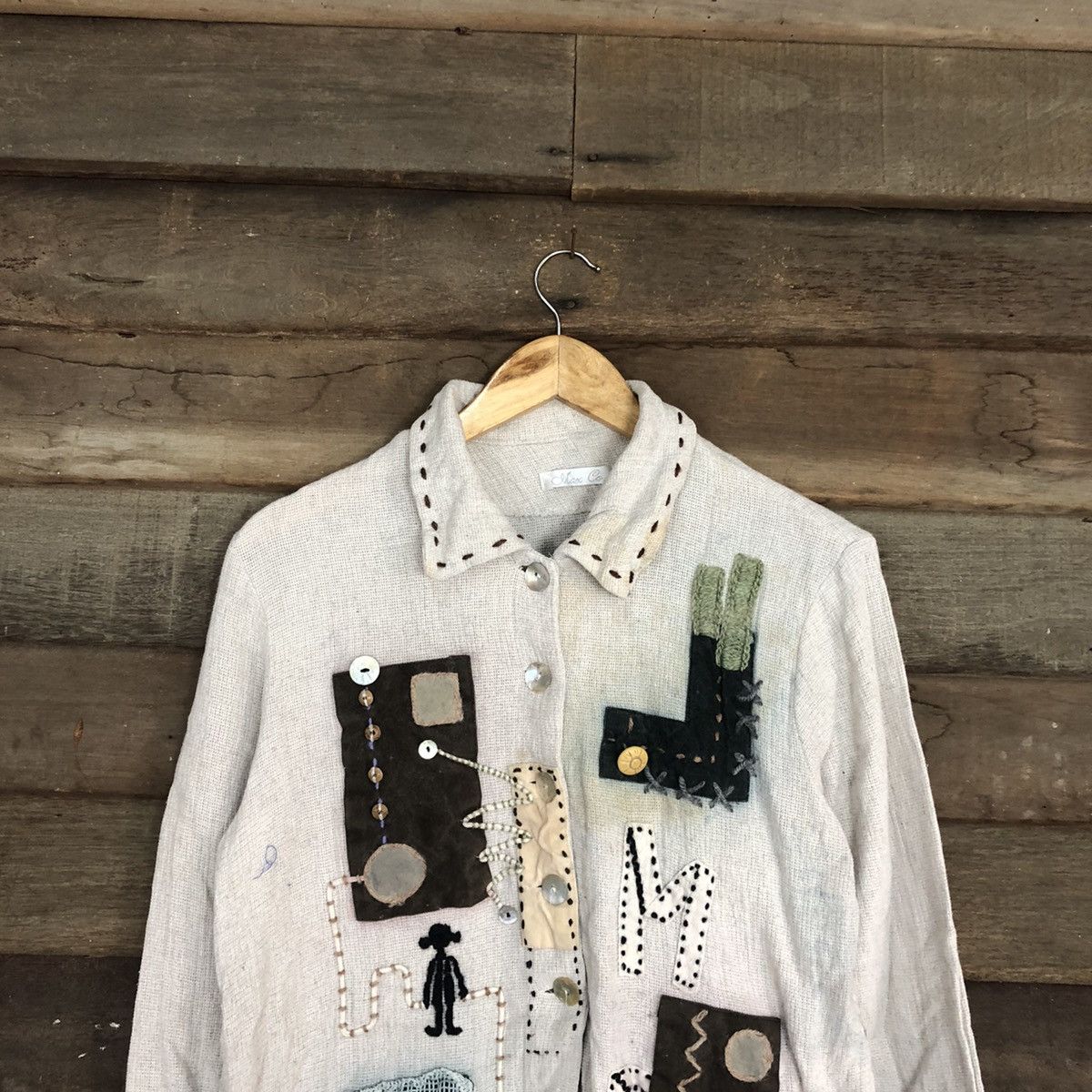 Japanese Brand × Vintage Max Co Light Grey art shirt #c1163 Size US M / EU 48-50 / 2 - 2 Thumbnail