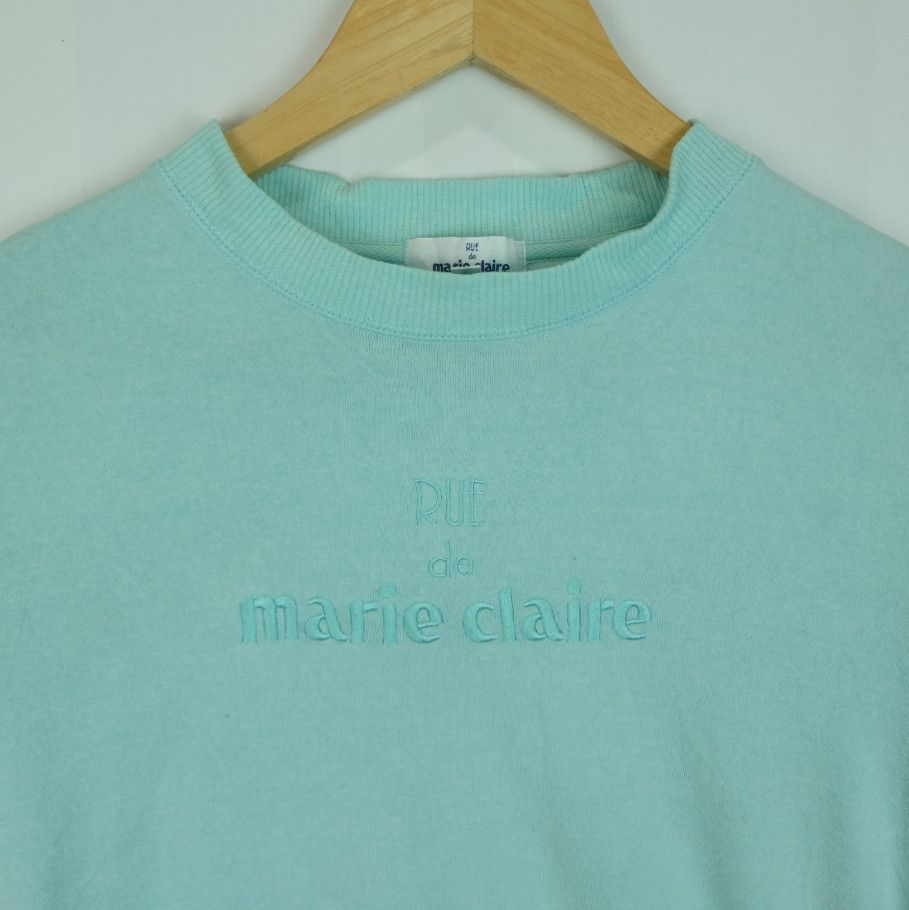 Japanese Brand RUE DE MARIE CLAIRE Big Logo Sweatshirts For Women Size M / US 6-8 / IT 42-44 - 3 Thumbnail