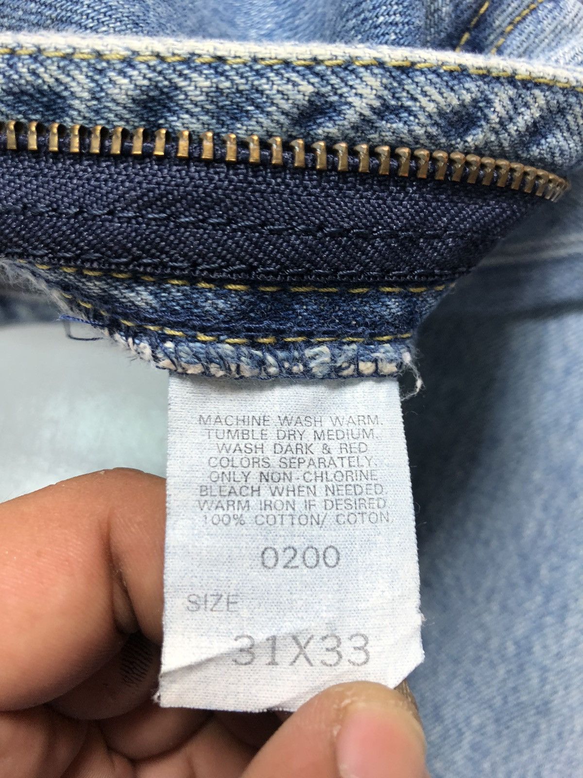 Lee × Vintage VINTAGE LEE RIDERS SANFORIZED BLUE WASH DENIM Size US 29 - 10 Thumbnail