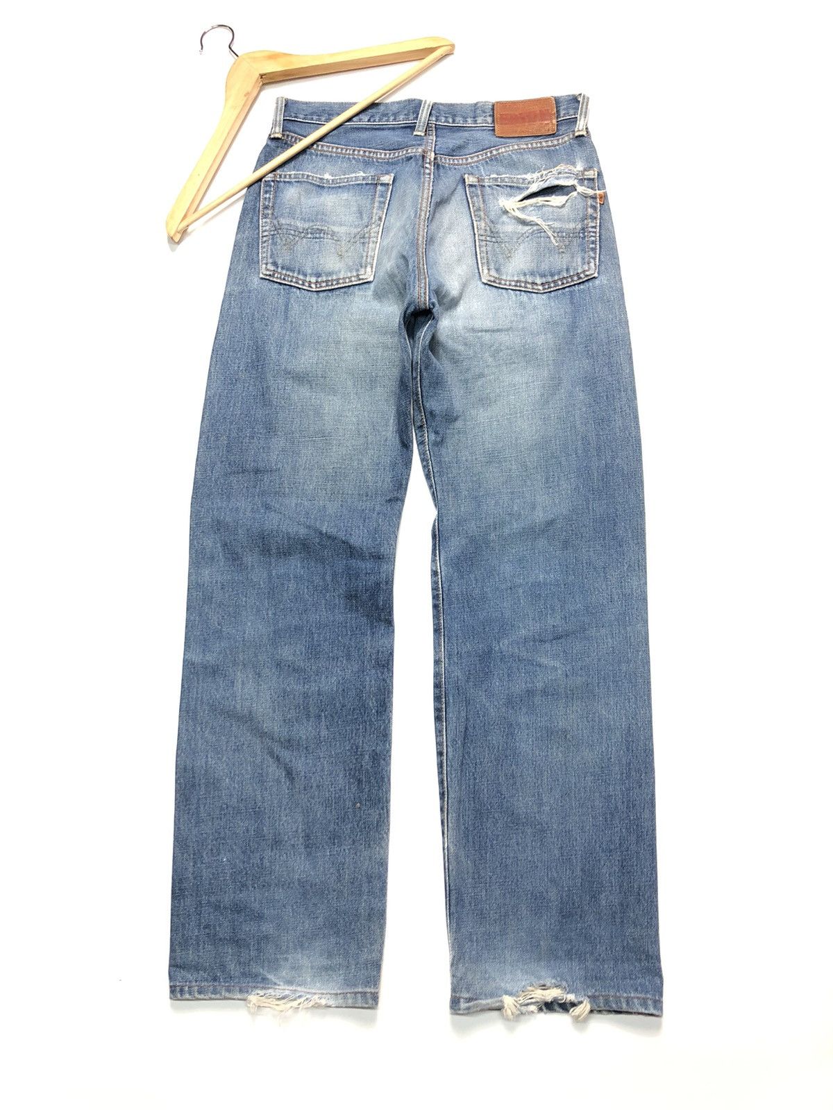 Edwin × Vintage VINTAGE SELVEDGE EDWIN DISTRESSED BLUE WASH DENIM Size US 29 - 10 Thumbnail