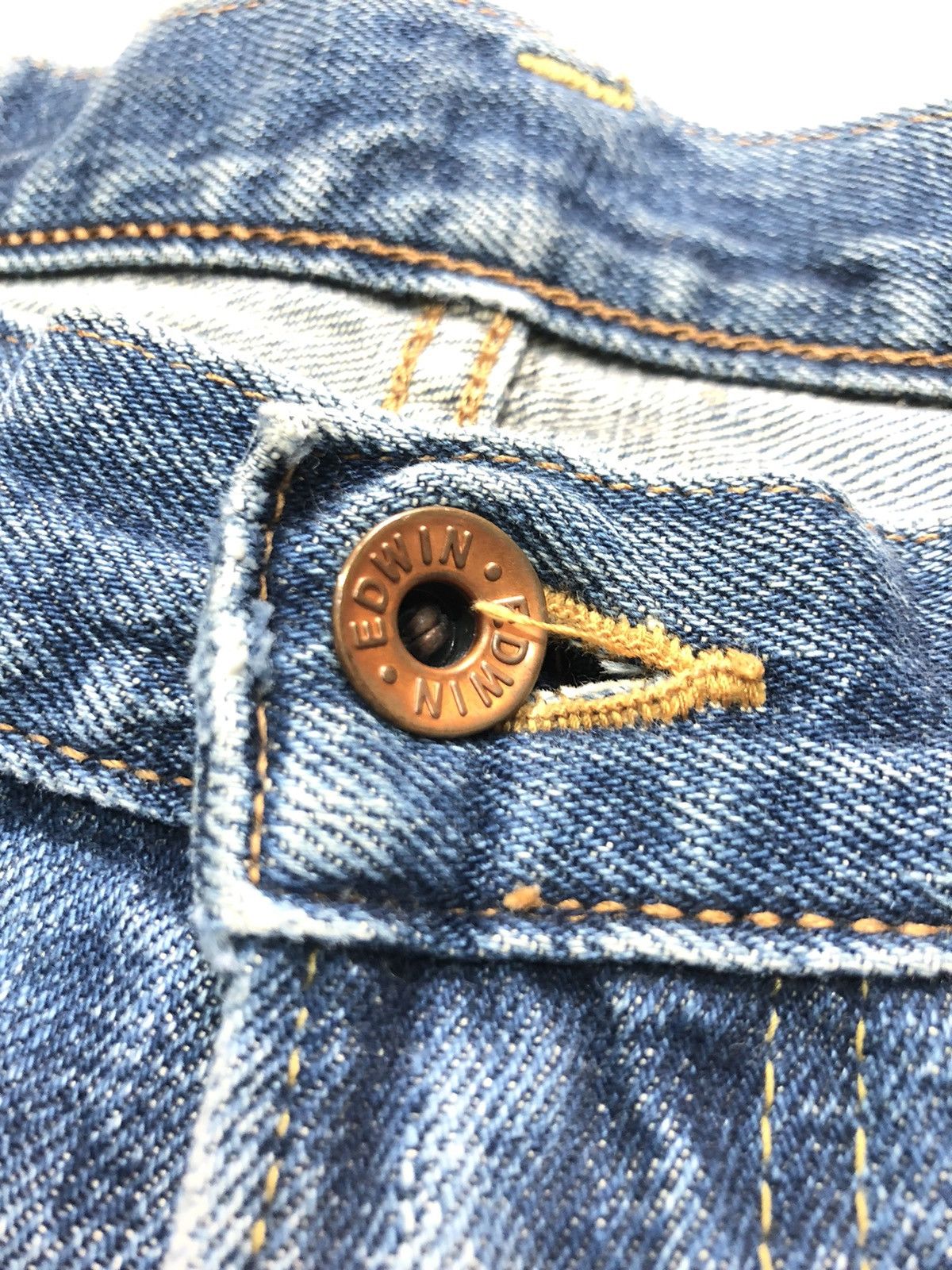 Edwin × Vintage VINTAGE SELVEDGE EDWIN DISTRESSED BLUE WASH DENIM Size US 29 - 5 Thumbnail