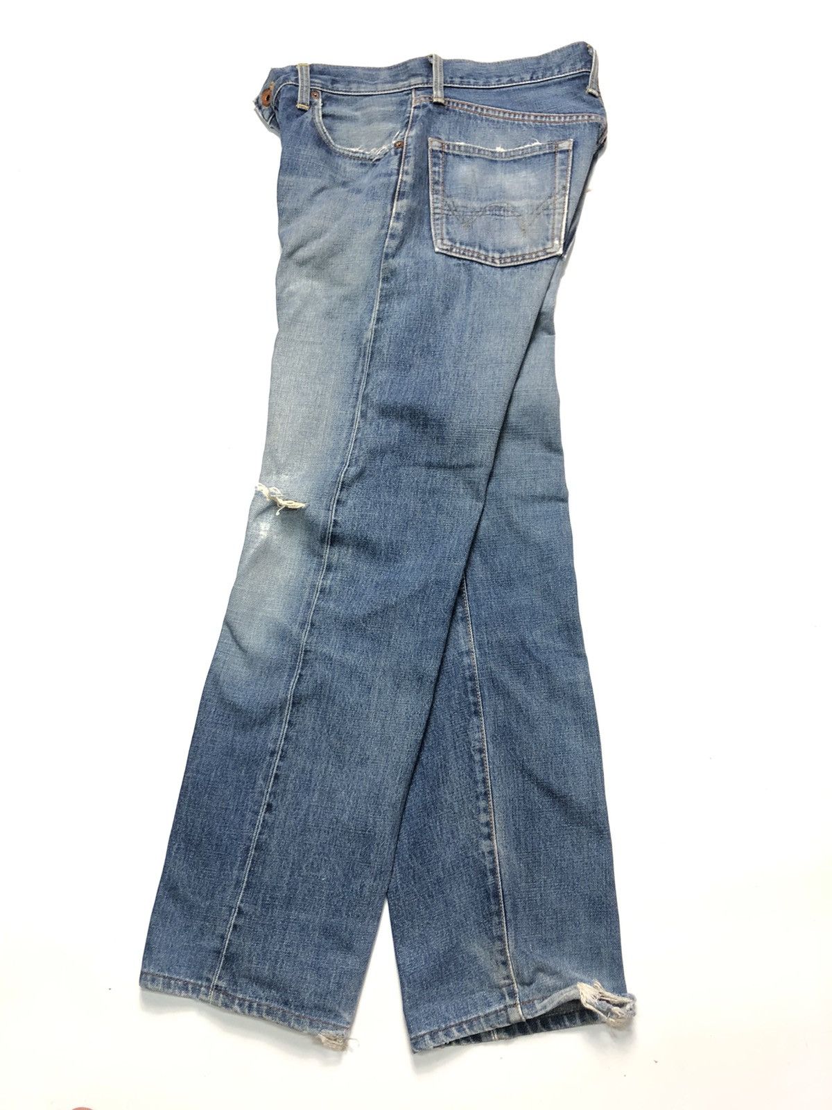 Edwin × Vintage VINTAGE SELVEDGE EDWIN DISTRESSED BLUE WASH DENIM Size US 29 - 15 Thumbnail