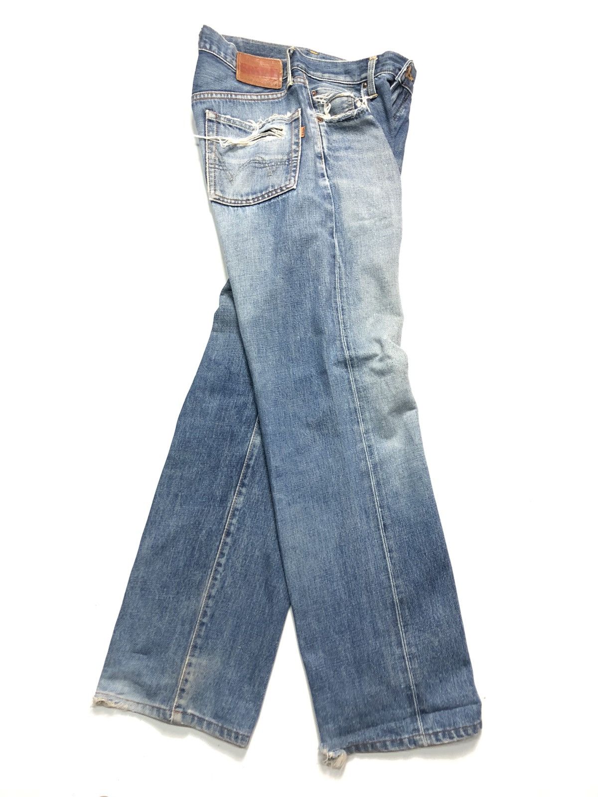 Edwin × Vintage VINTAGE SELVEDGE EDWIN DISTRESSED BLUE WASH DENIM Size US 29 - 16 Thumbnail