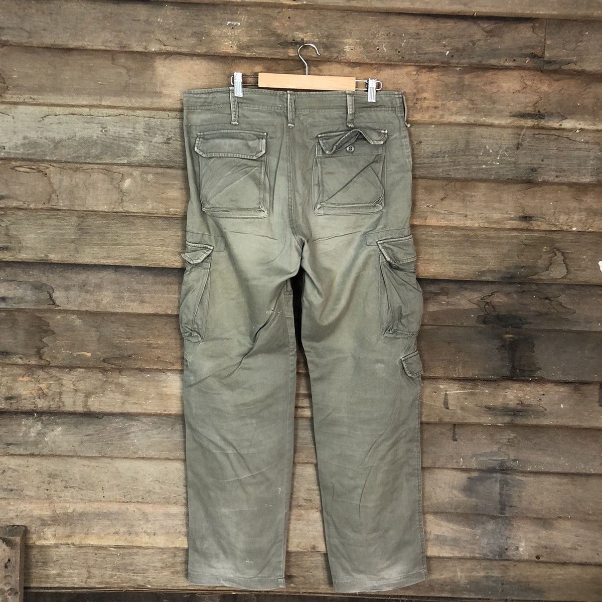 Faded Glory Real Standard Green Multipocket Cargo Pants #c1156 Size US 35 - 8 Thumbnail