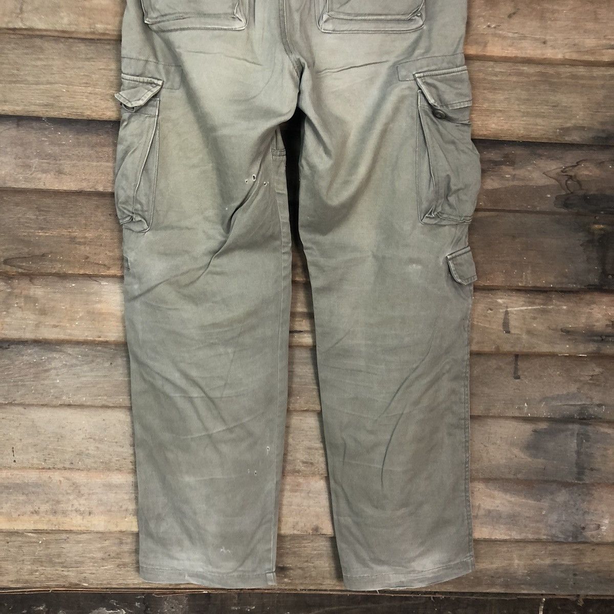 Faded Glory Real Standard Green Multipocket Cargo Pants #c1156 Size US 35 - 10 Thumbnail