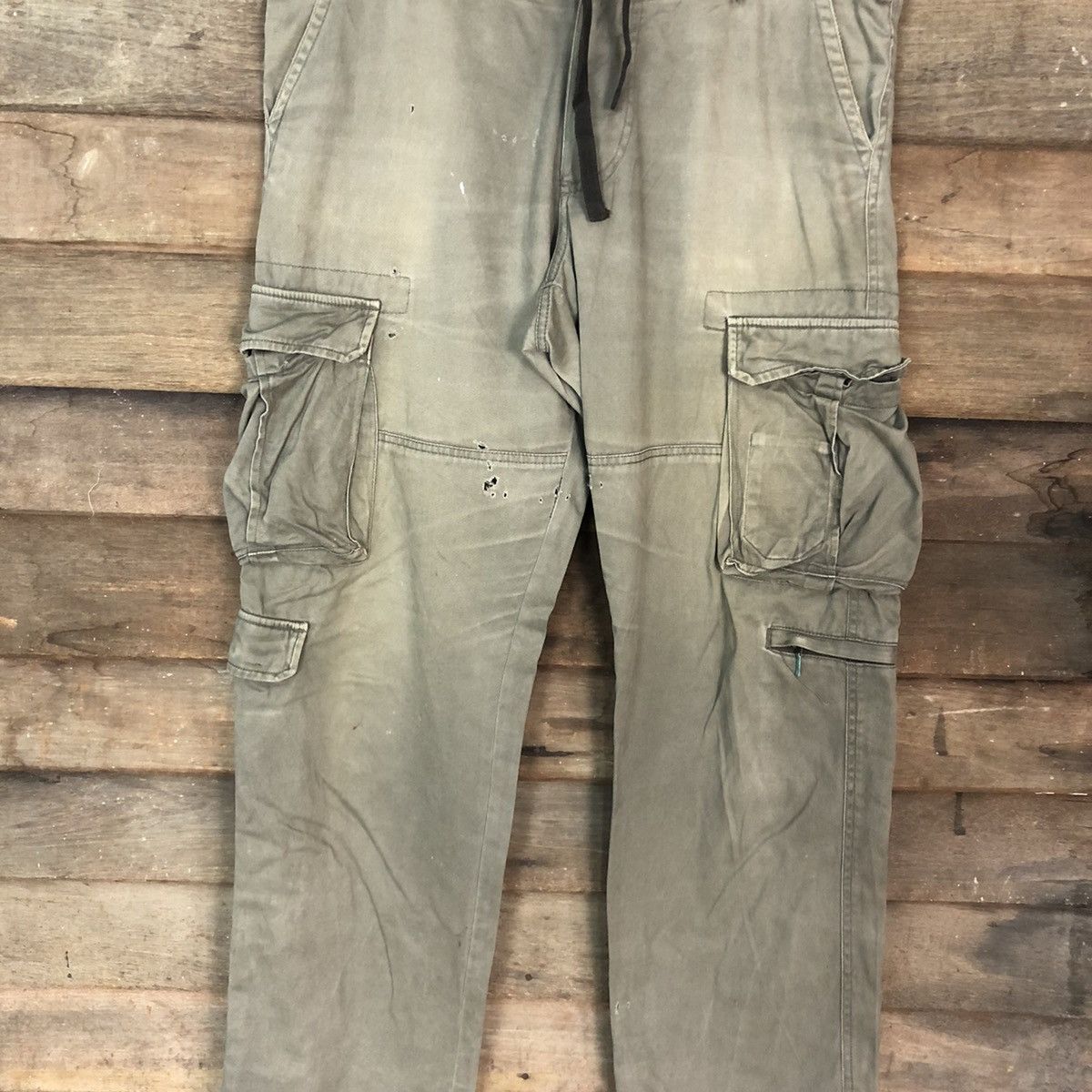 Faded Glory Real Standard Green Multipocket Cargo Pants #c1156 Size US 35 - 4 Thumbnail