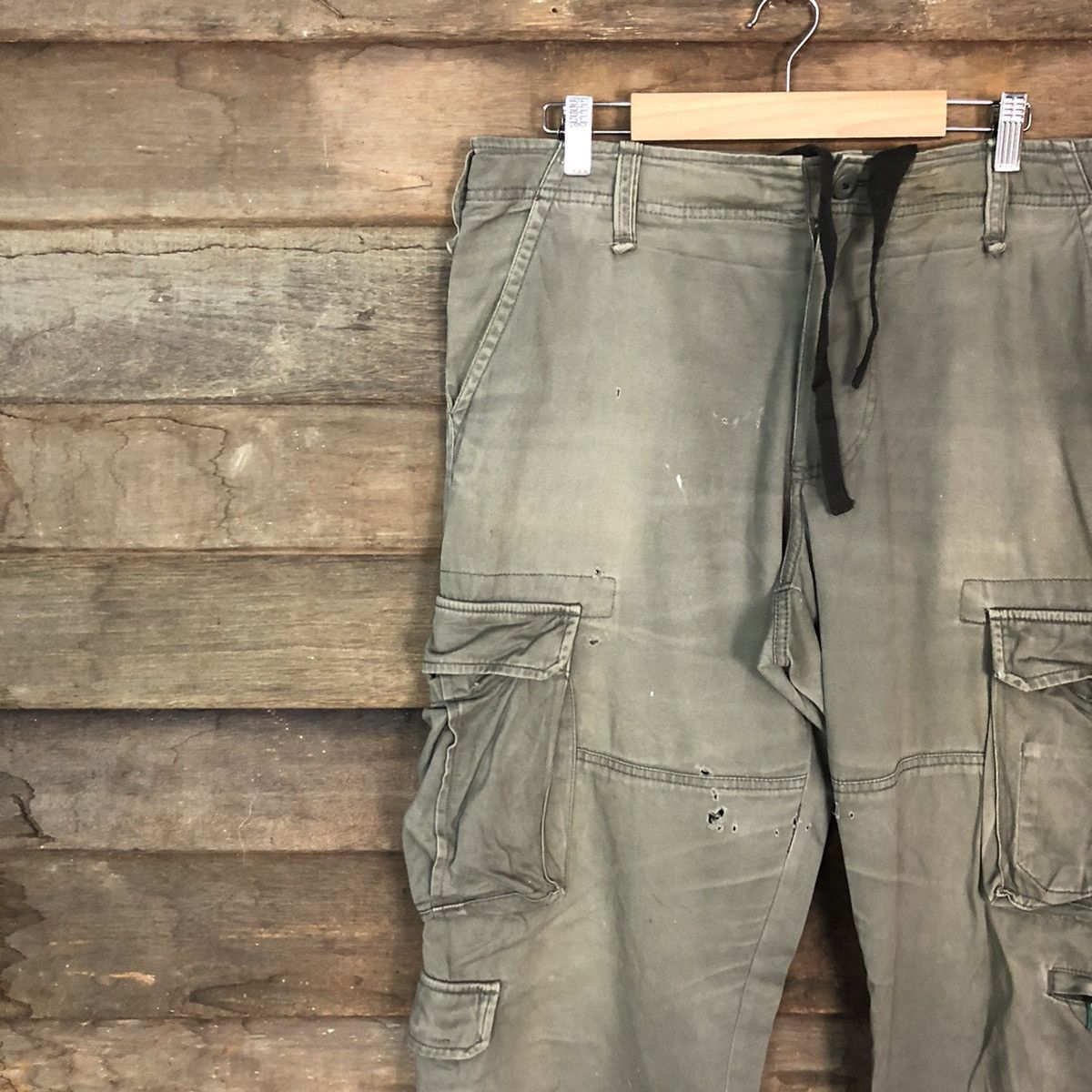 Faded Glory Real Standard Green Multipocket Cargo Pants #c1156 Size US 35 - 6 Thumbnail