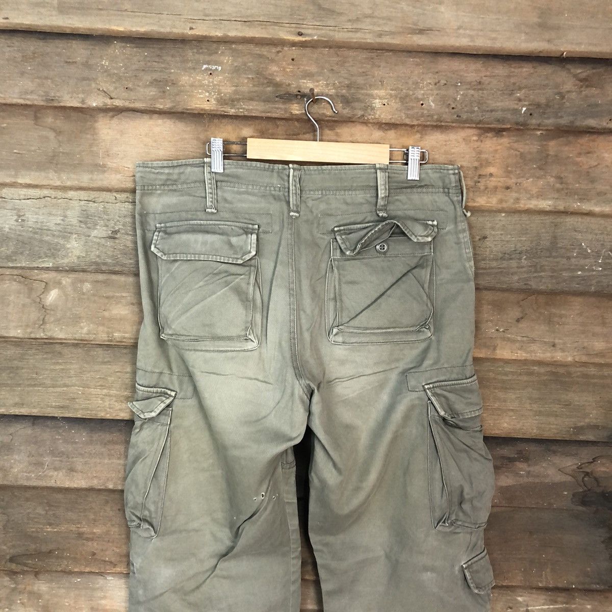 Faded Glory Real Standard Green Multipocket Cargo Pants #c1156 Size US 35 - 9 Thumbnail
