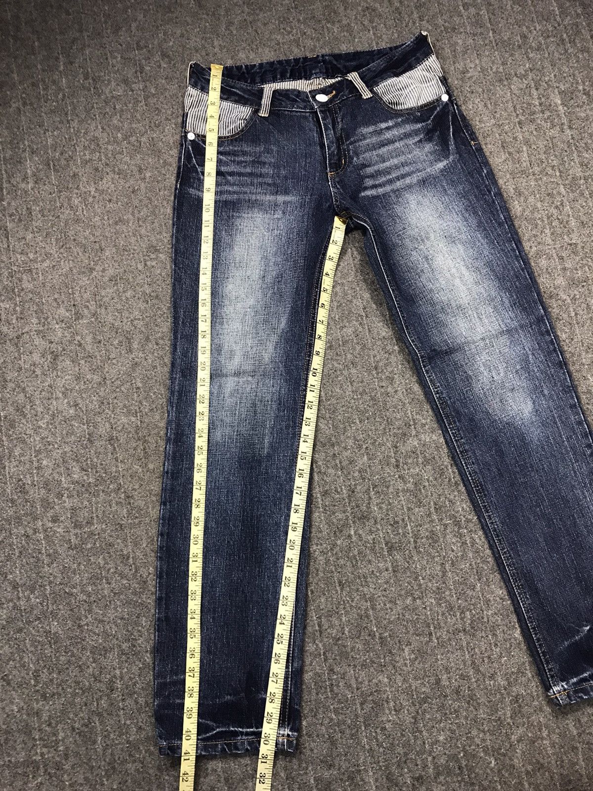 Japanese Brand × Vintage Vintage JapaneseBrand Double Waist Zipper Style Jeans Size 31" - 16 Thumbnail