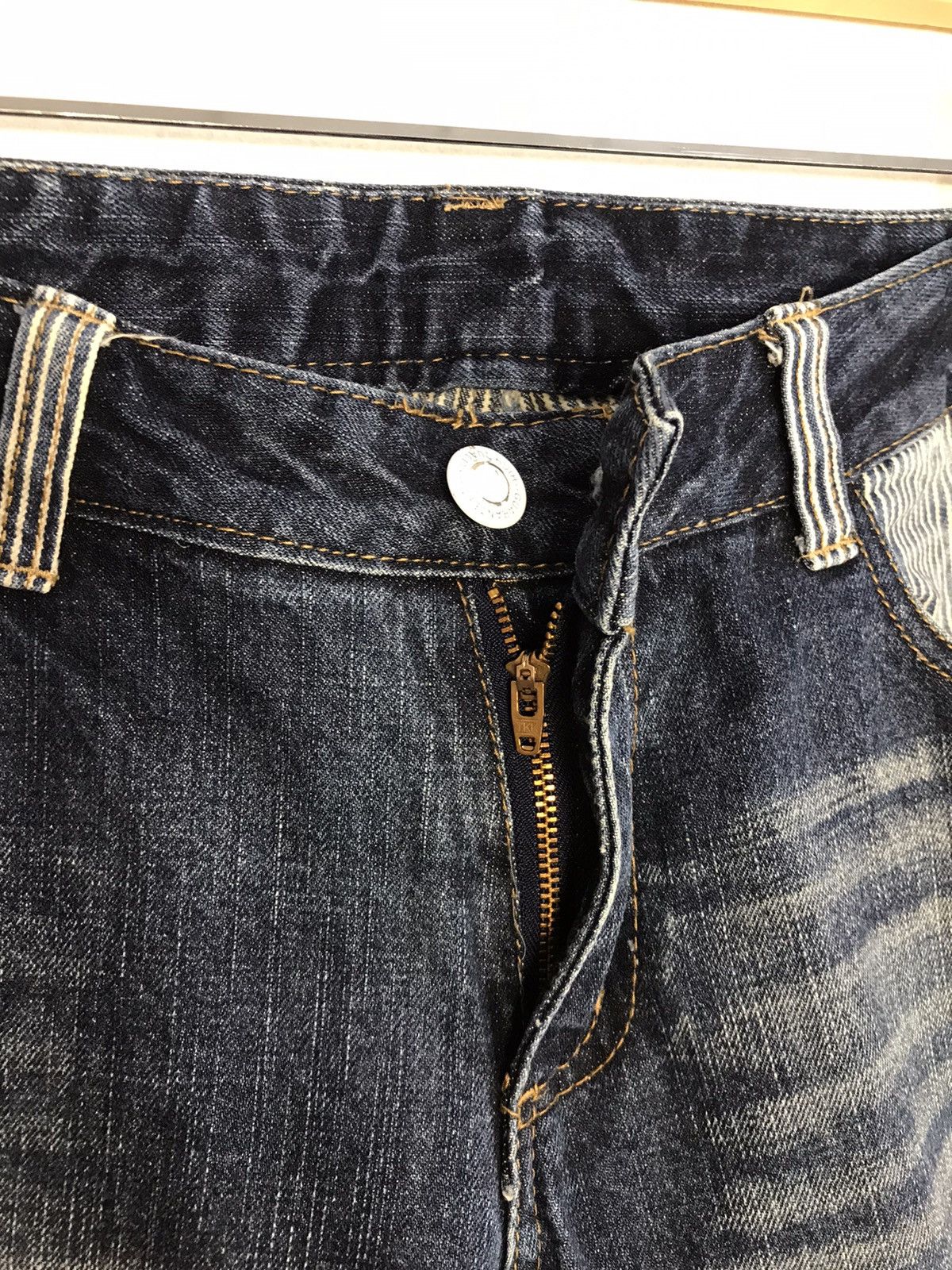 Japanese Brand × Vintage Vintage JapaneseBrand Double Waist Zipper Style Jeans Size 31" - 8 Thumbnail
