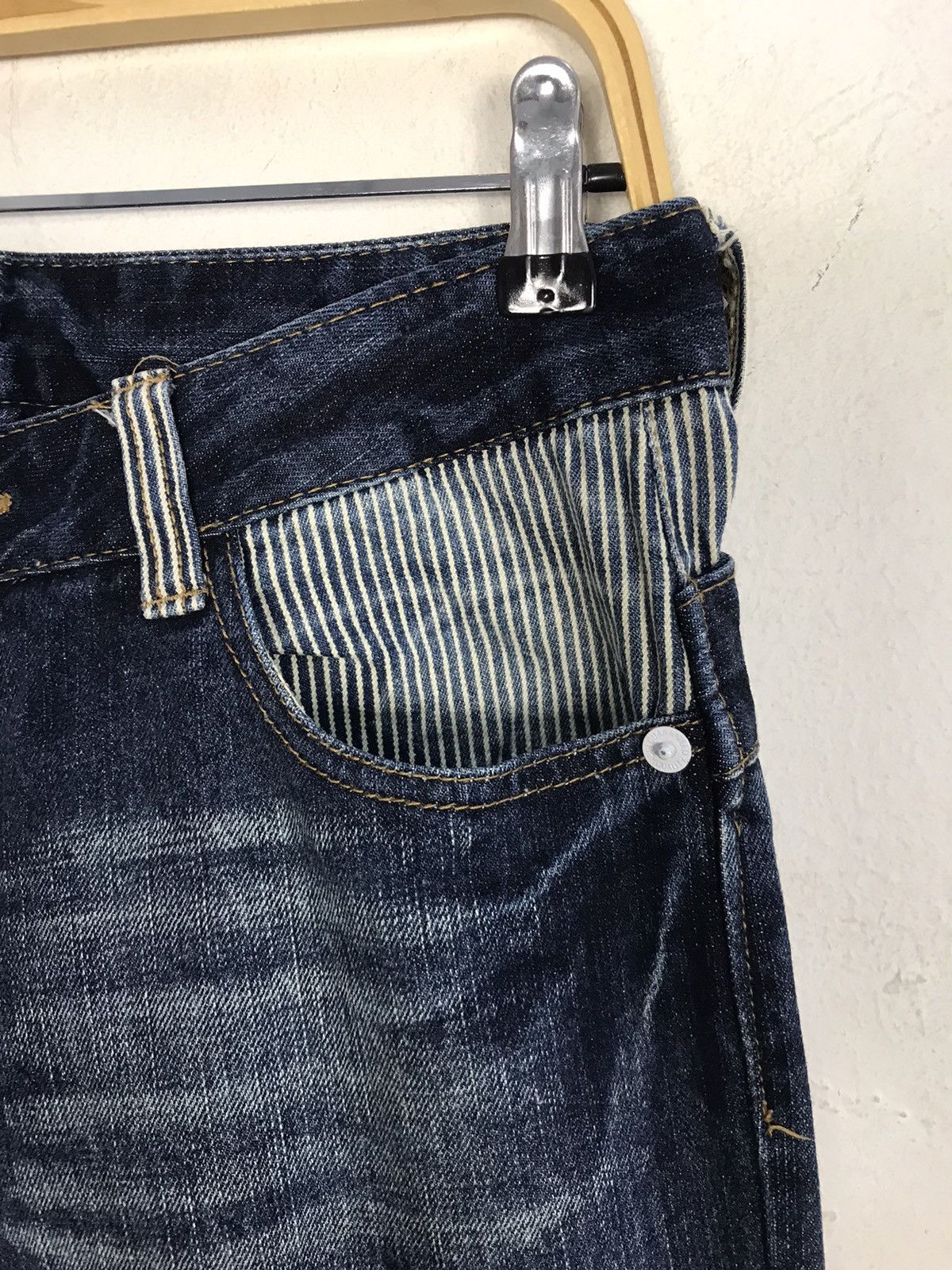 Japanese Brand × Vintage Vintage JapaneseBrand Double Waist Zipper Style Jeans Size 31" - 5 Thumbnail
