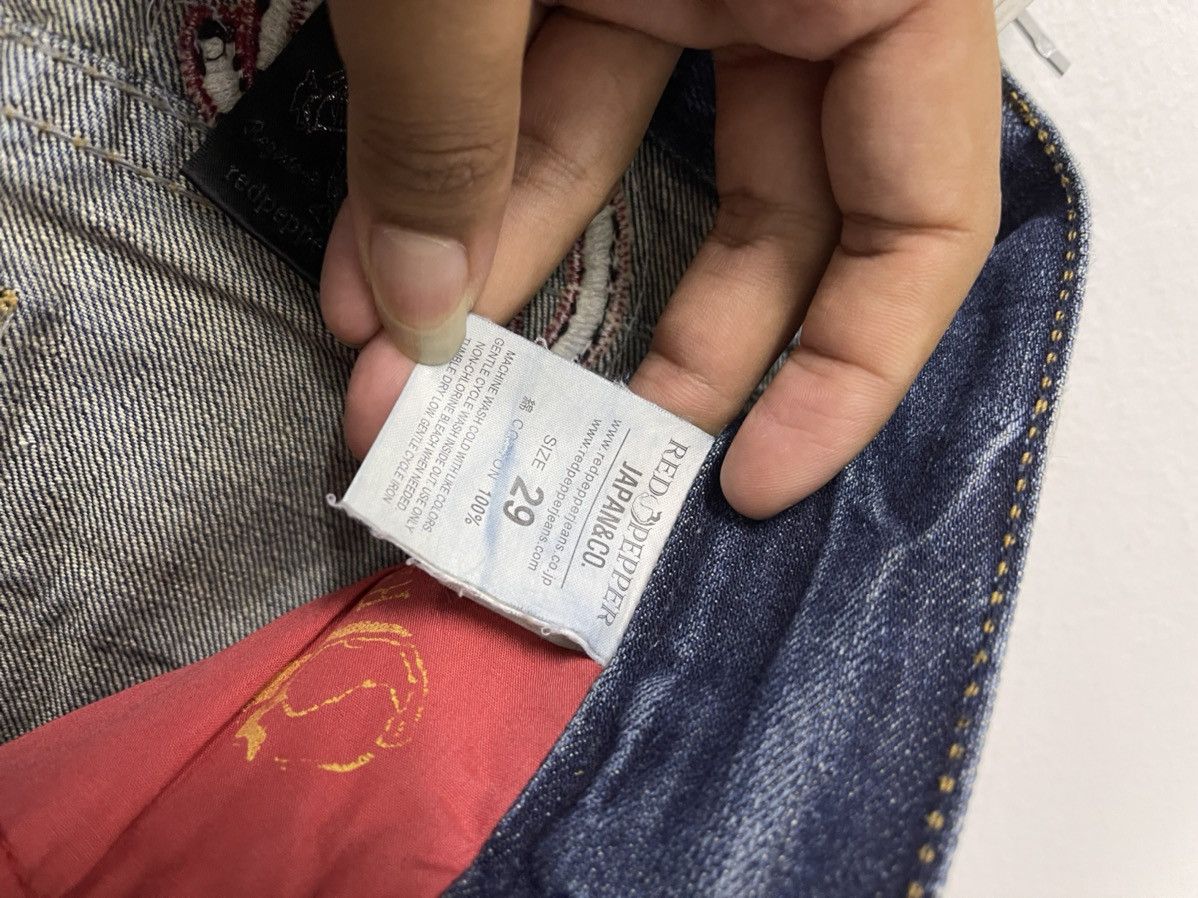 Japanese Brand × Vintage Vintage Redpepper Double Flag Distressed Jeans Size US 31 - 19 Thumbnail