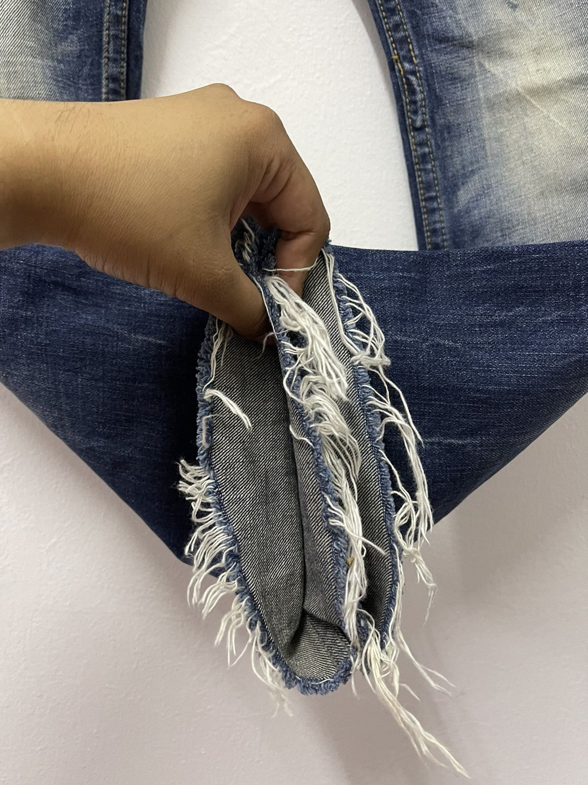 Japanese Brand × Vintage Vintage Redpepper Double Flag Distressed Jeans Size US 31 - 15 Thumbnail