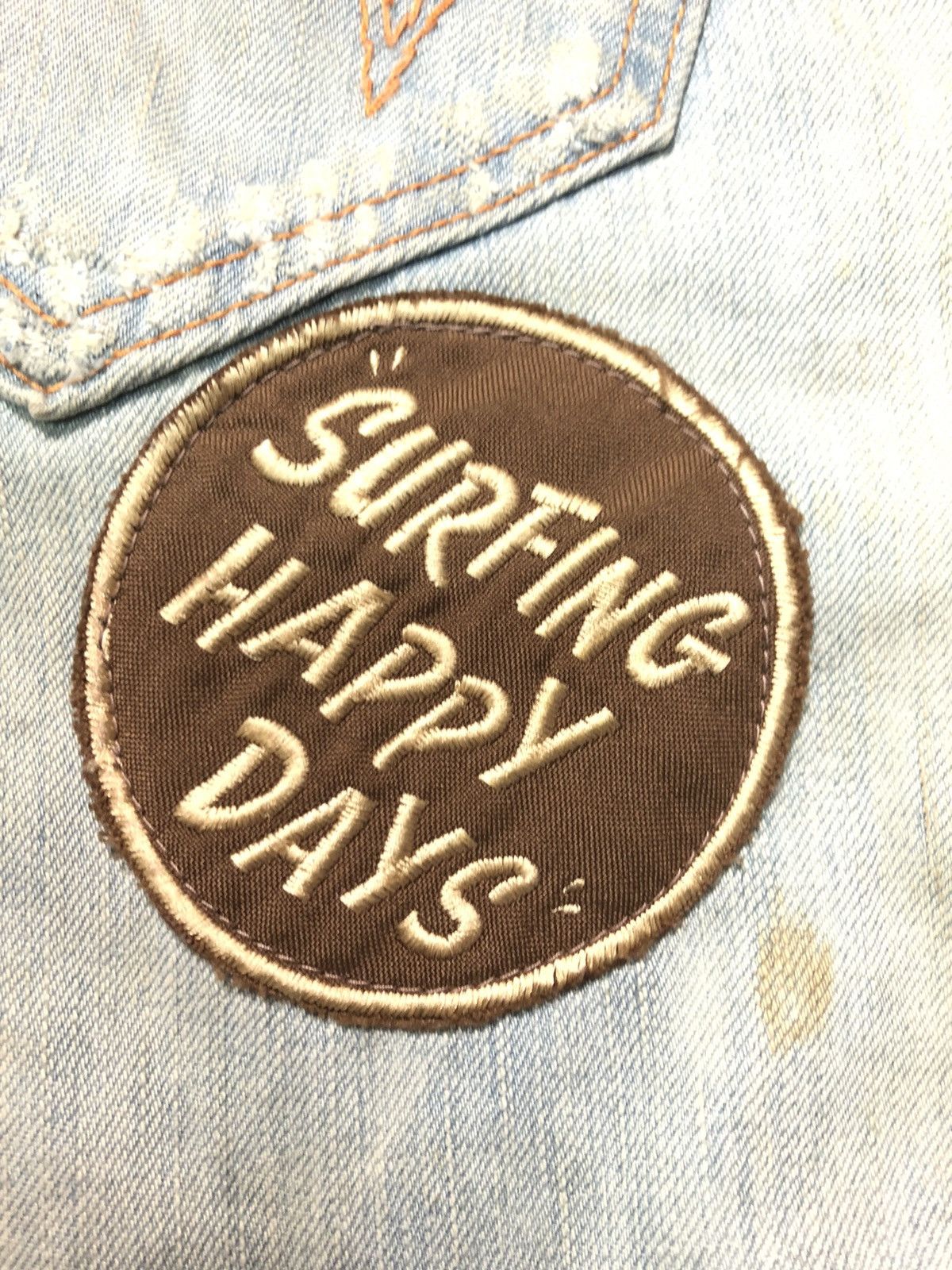 Edwin × Vintage VINTAGE EDWIN BLUE TRIP LIGHT BLUE WASH DISTRESSED DENIM Size US 35 - 3 Thumbnail