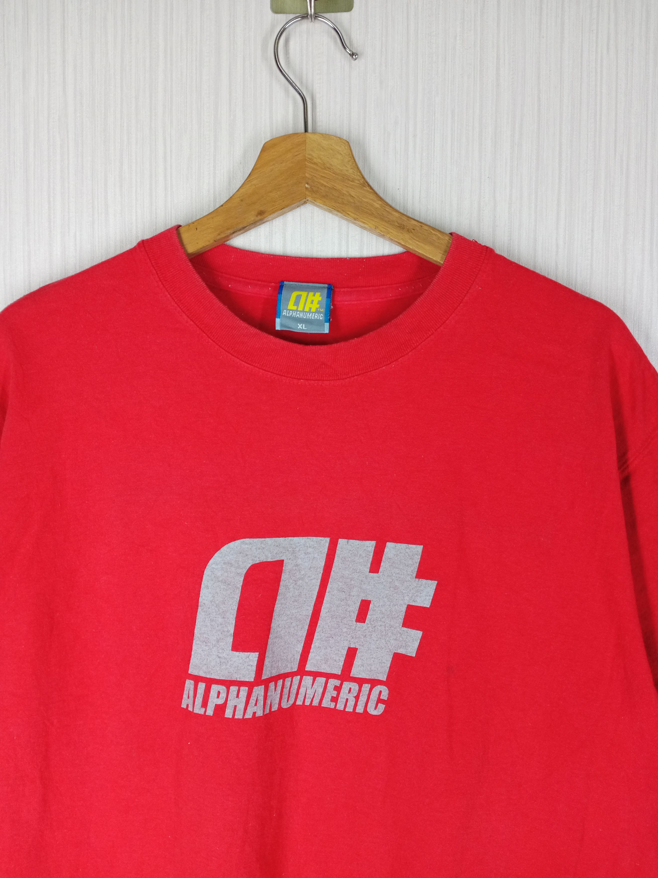 Alphanumeric Vintage 90s Alphanumeric Big Logo Tshirt Size US XL / EU 56 / 4 - 2 Thumbnail