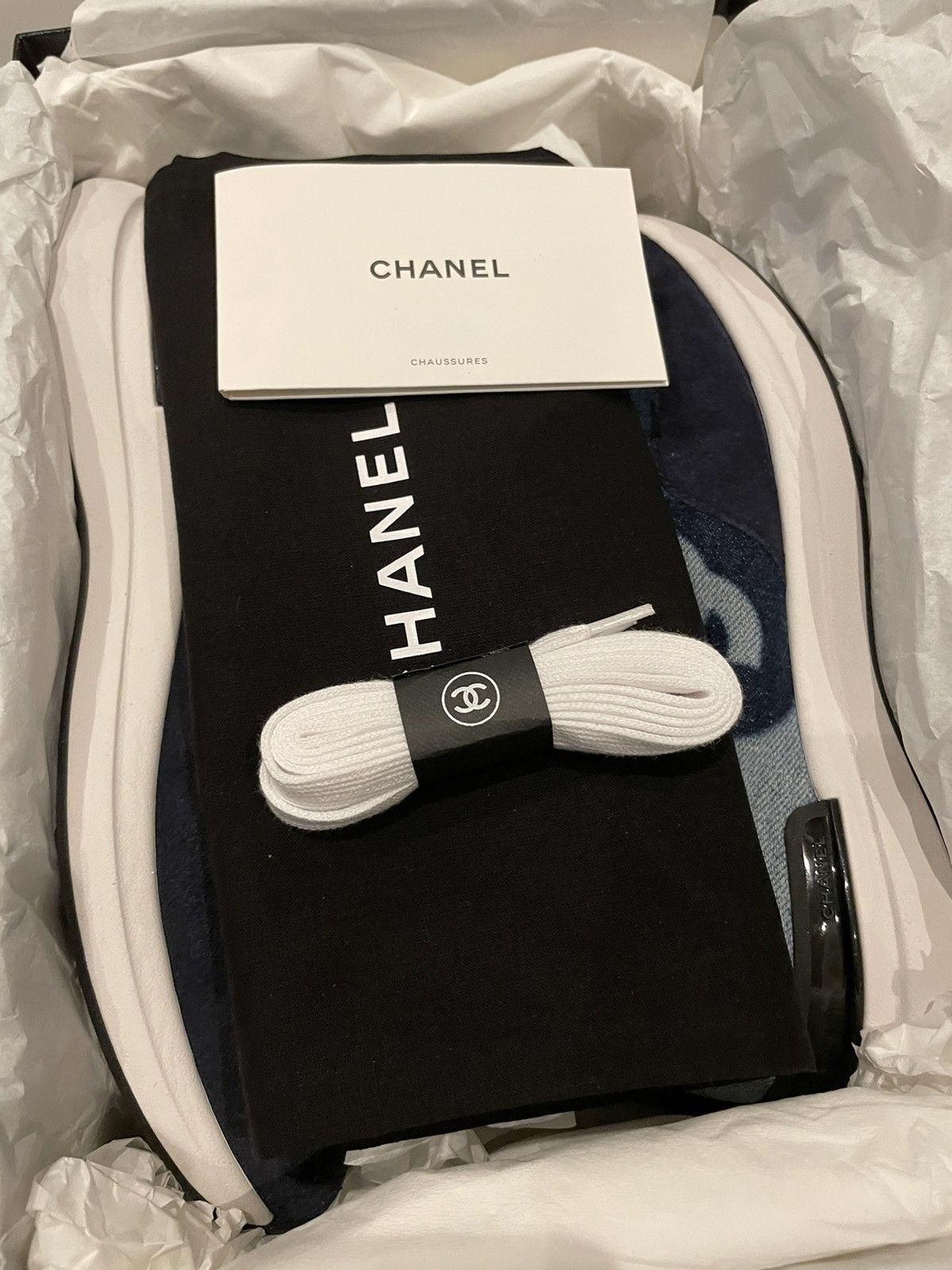Chanel Chanel denim running sneakers men’s 41 Size US 8 / EU 41 - 19 Thumbnail