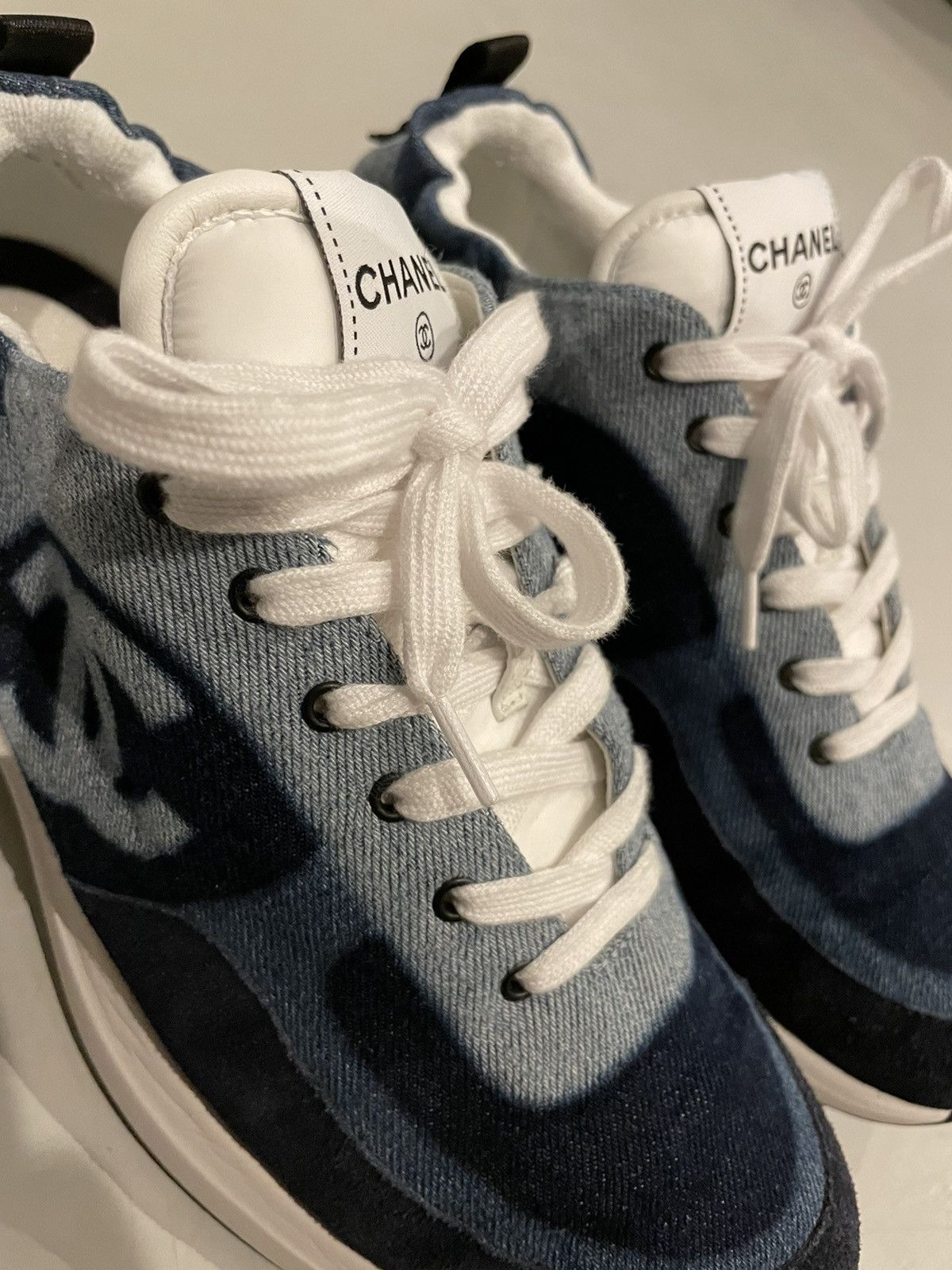 Chanel Chanel denim running sneakers men’s 41 Size US 8 / EU 41 - 10 Thumbnail