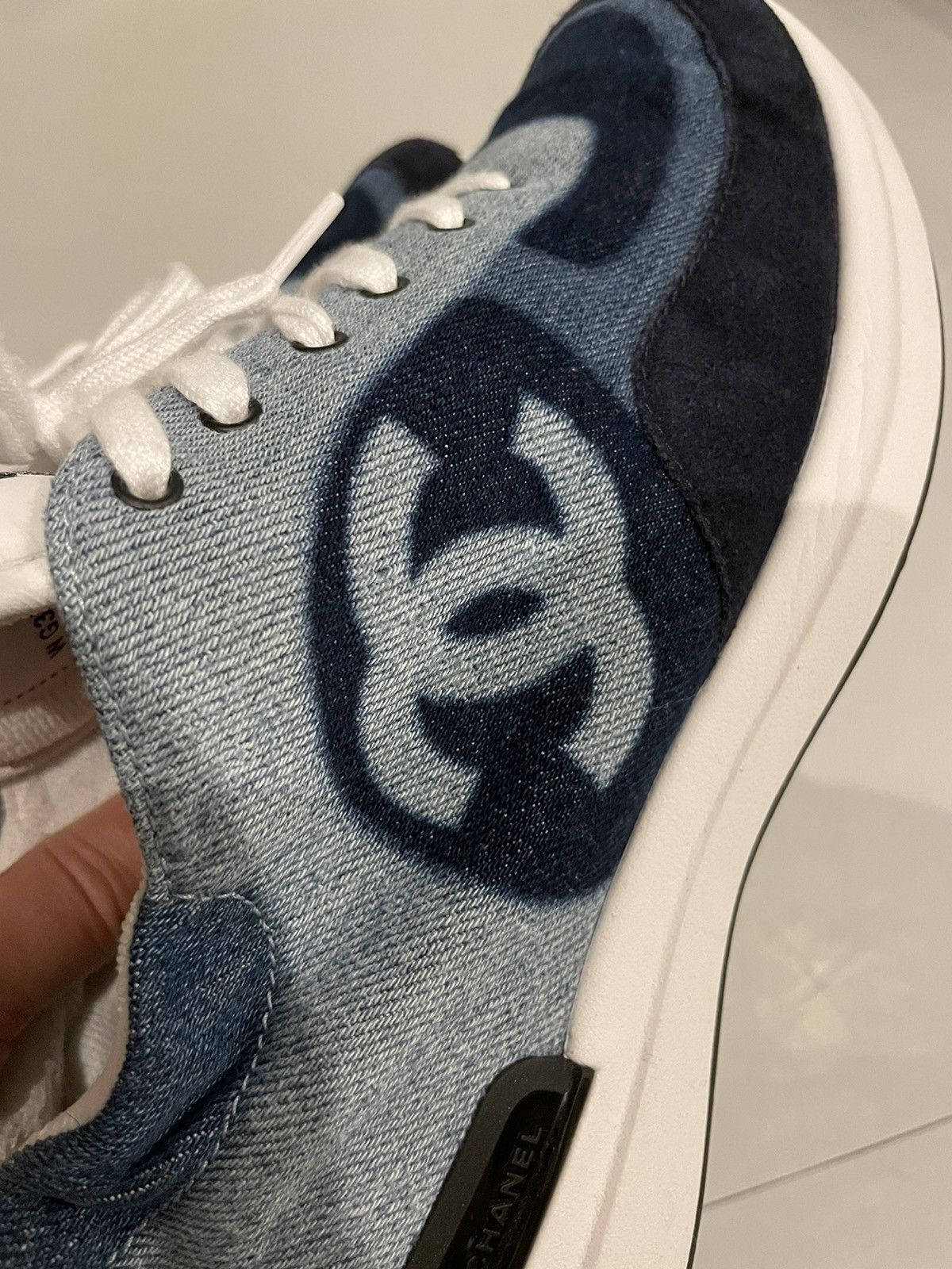Chanel Chanel denim running sneakers men’s 41 Size US 8 / EU 41 - 9 Thumbnail