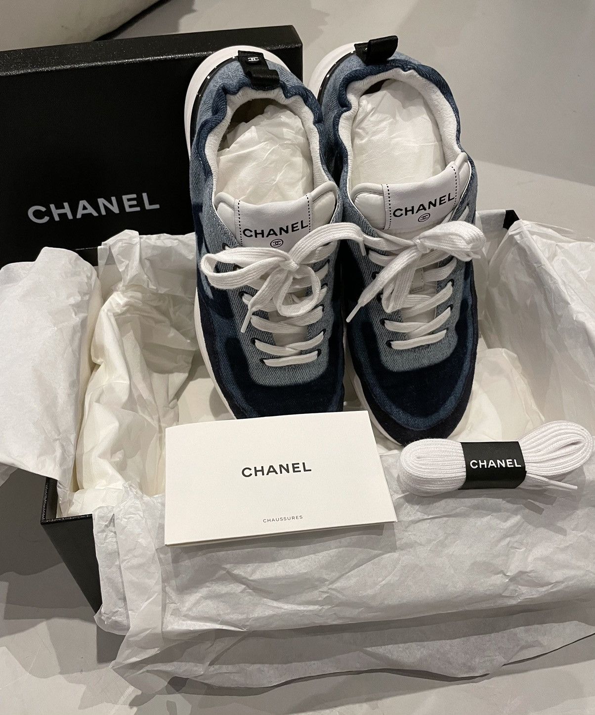 Chanel Chanel denim running sneakers men’s 41 Size US 8 / EU 41 - 5 Thumbnail