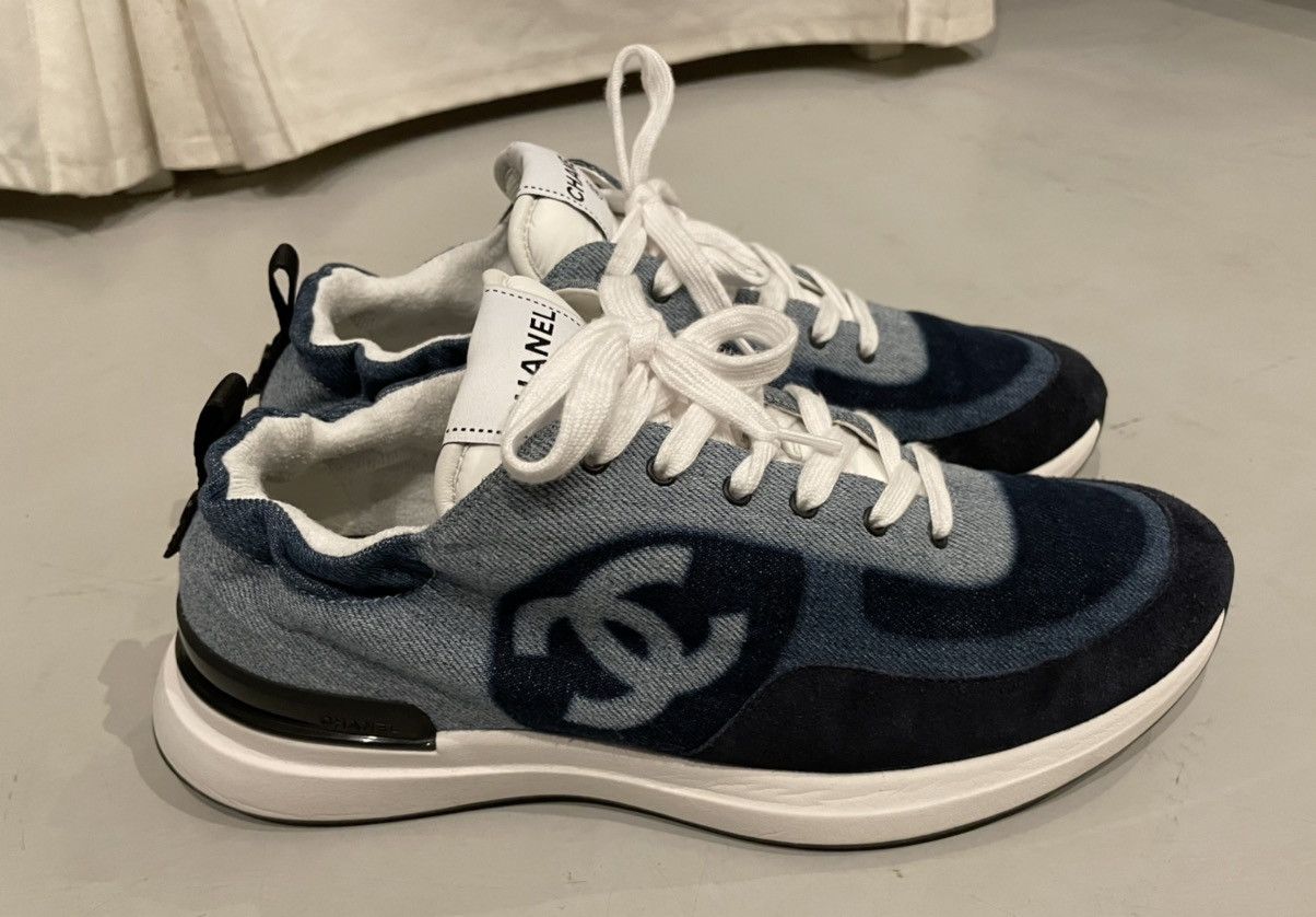 Chanel Chanel denim running sneakers men’s 41 Size US 8 / EU 41 - 21 Thumbnail
