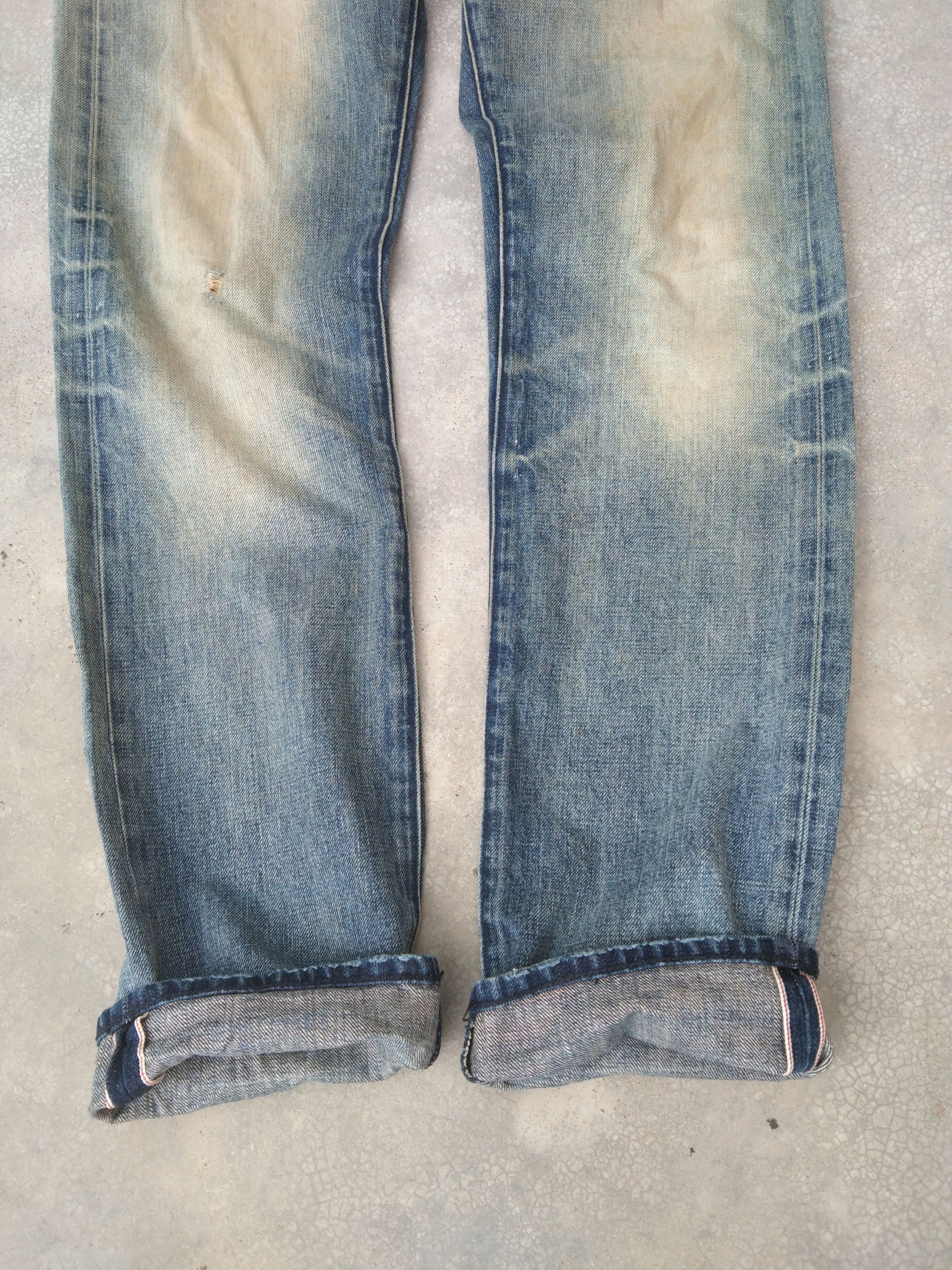 Jean × Vintage Banana Republic Mudwash Redline Selvedge Distressed Jeans Size US 32 / EU 48 - 4 Thumbnail