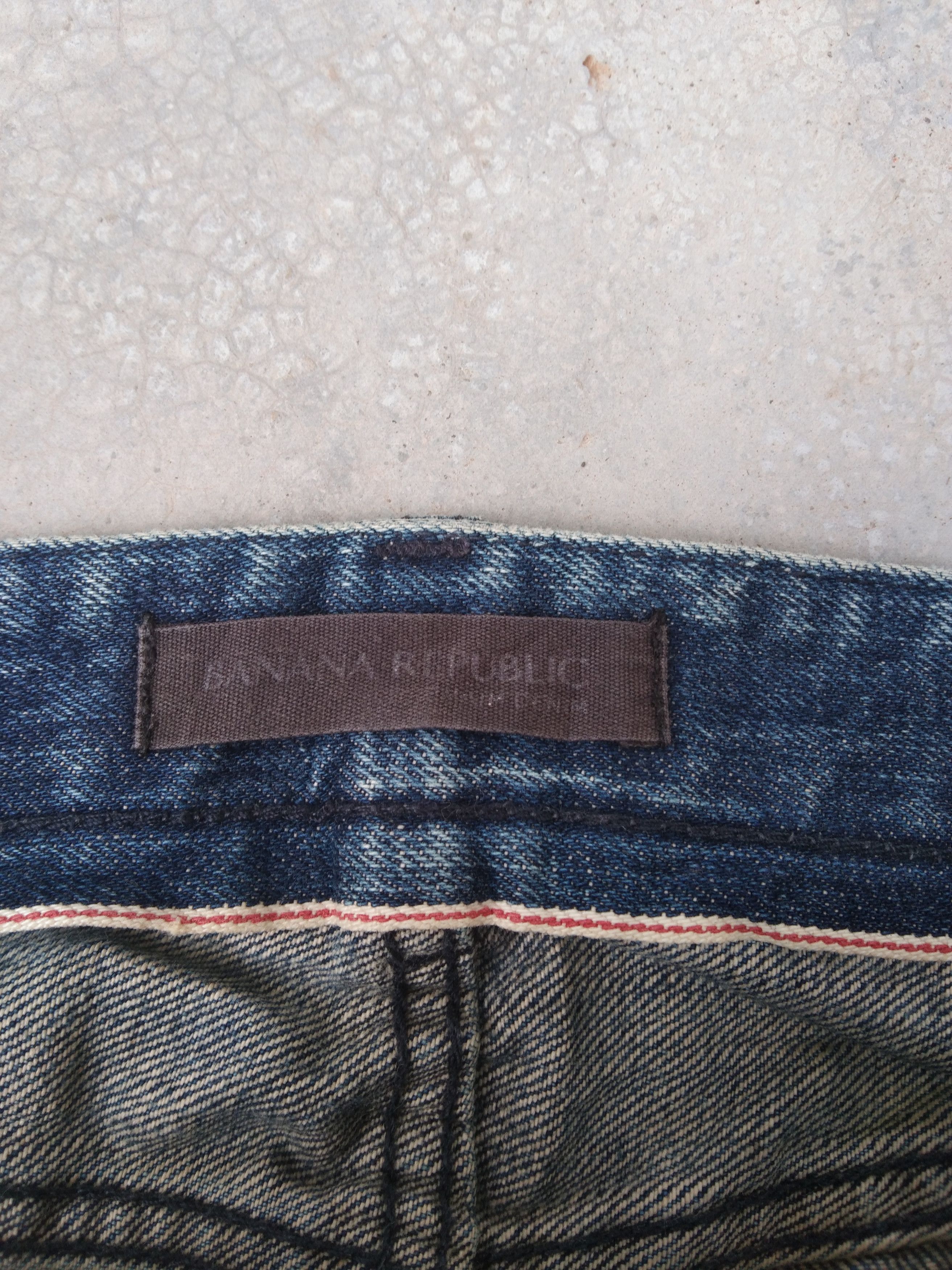 Jean × Vintage Banana Republic Mudwash Redline Selvedge Distressed Jeans Size US 32 / EU 48 - 12 Thumbnail