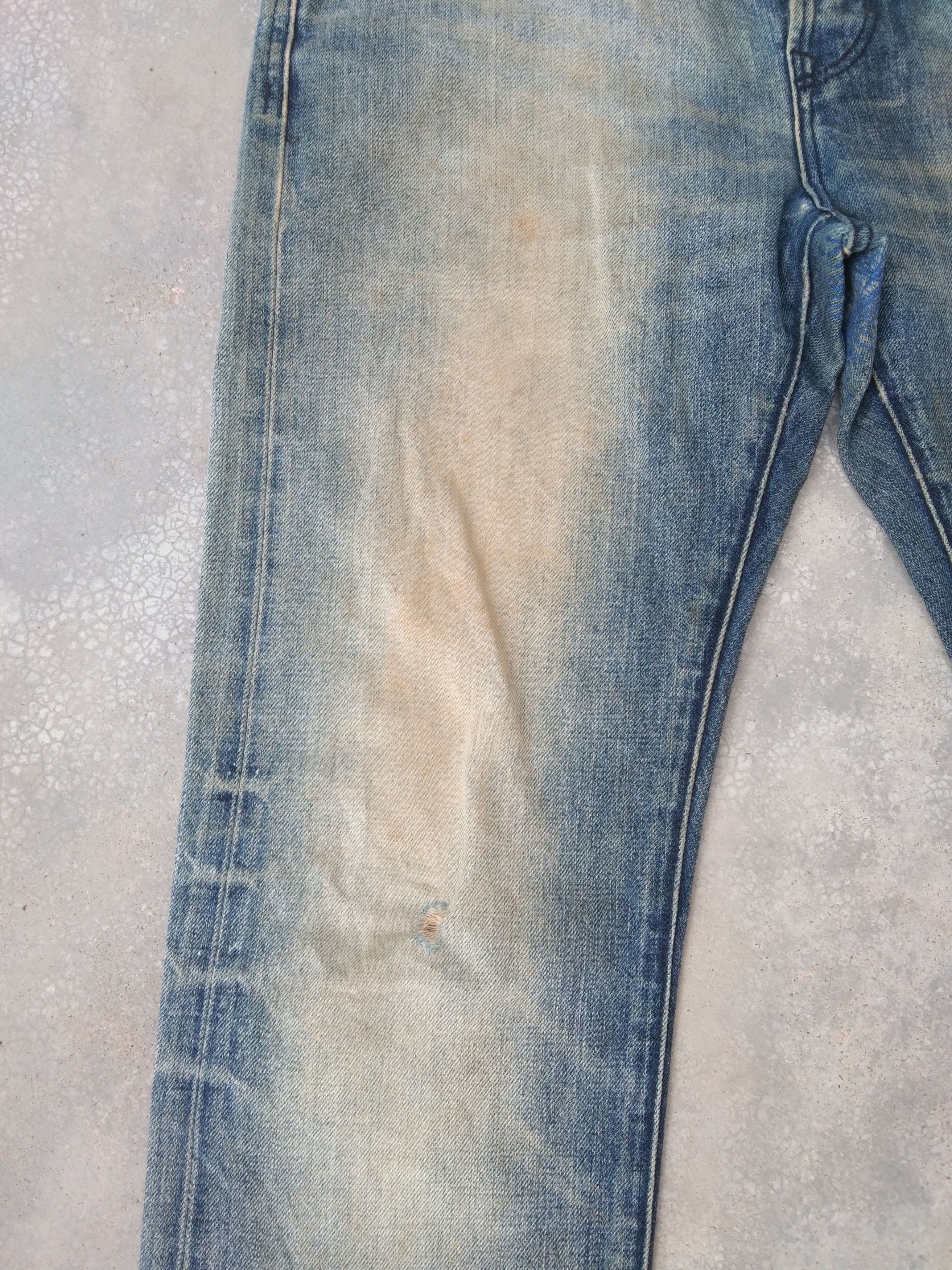 Jean × Vintage Banana Republic Mudwash Redline Selvedge Distressed Jeans Size US 32 / EU 48 - 6 Thumbnail