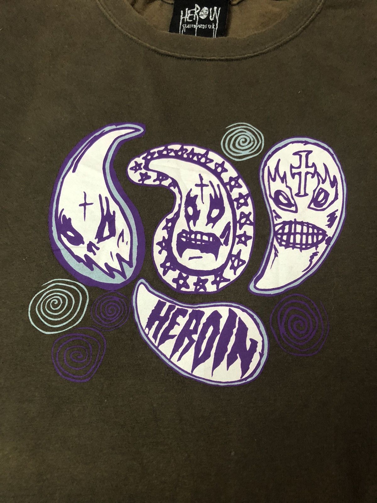 Vintage Vintage Heroin Skateboards U.K T-Shirt Size US L / EU 52-54 / 3 - 3 Thumbnail