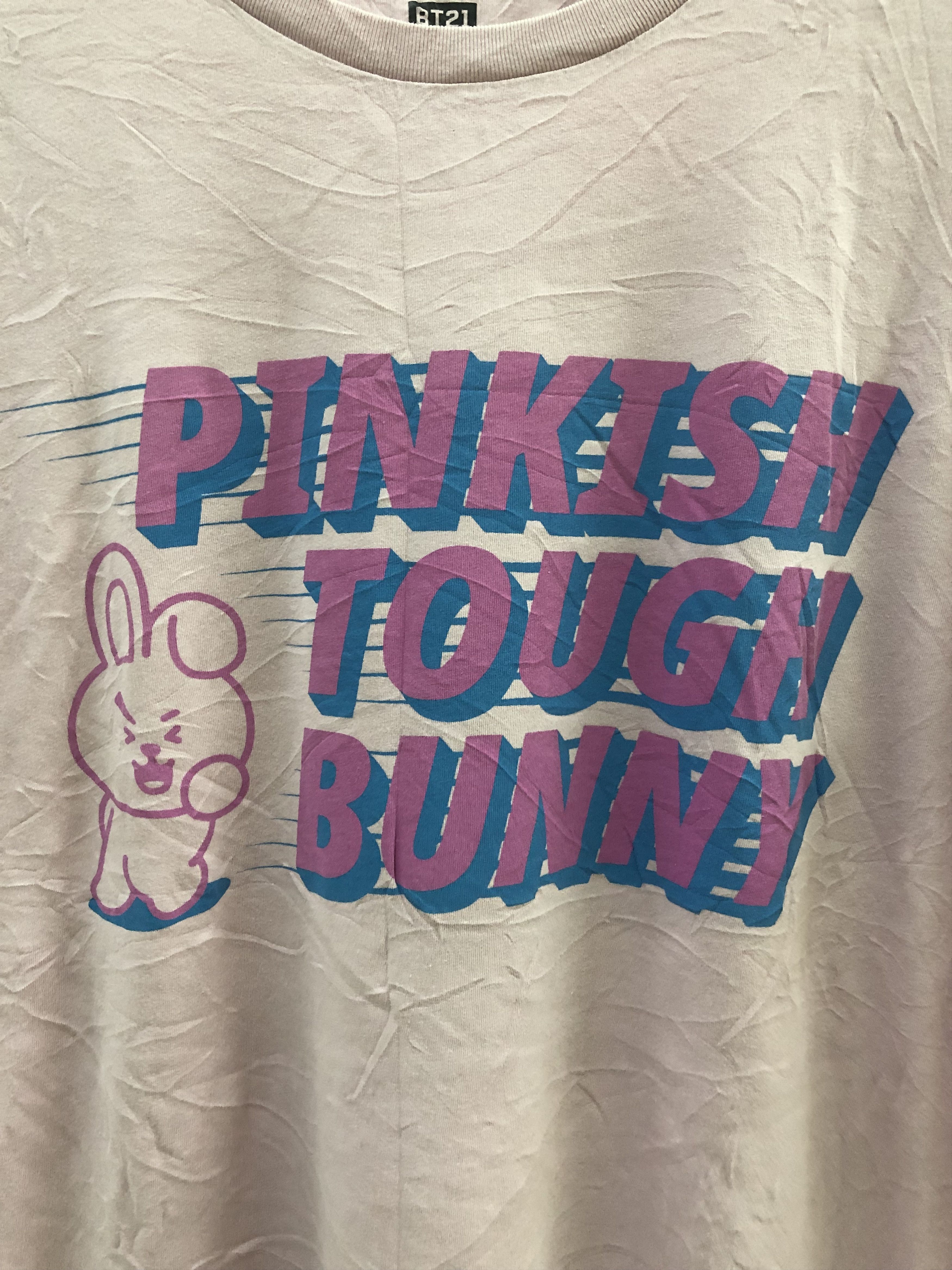 Japanese Brand PINKISH TOUGH BUNNY TSHIRT Size US XL / EU 56 / 4 - 2 Thumbnail