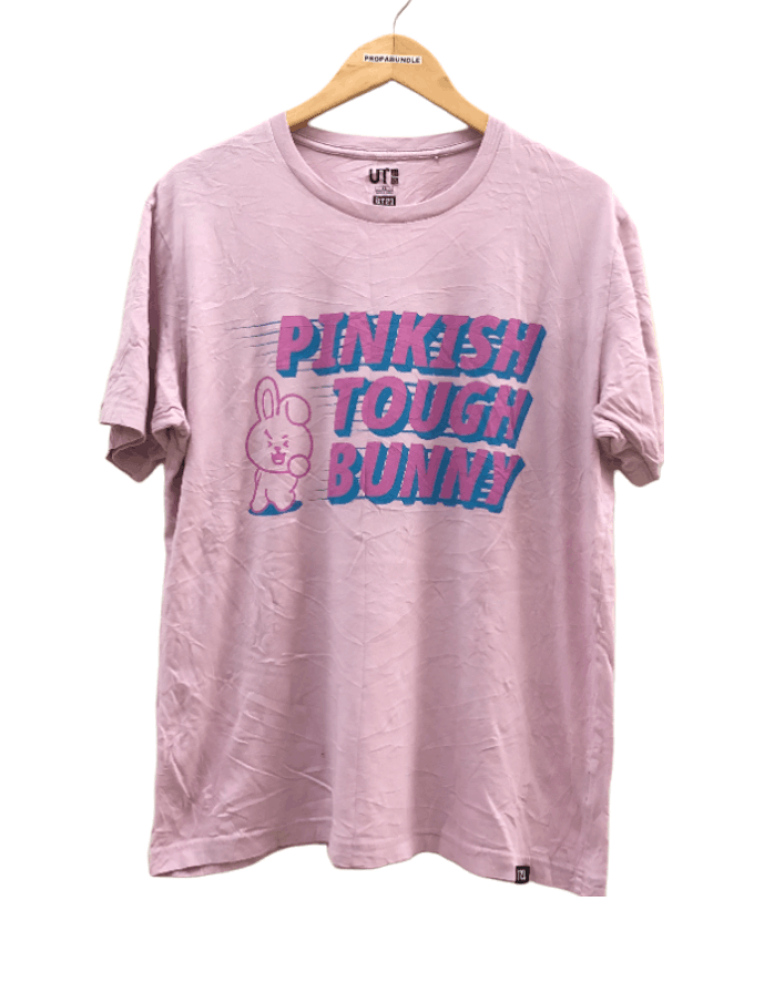 Japanese Brand PINKISH TOUGH BUNNY TSHIRT Size US XL / EU 56 / 4 - 1 Thumbnail
