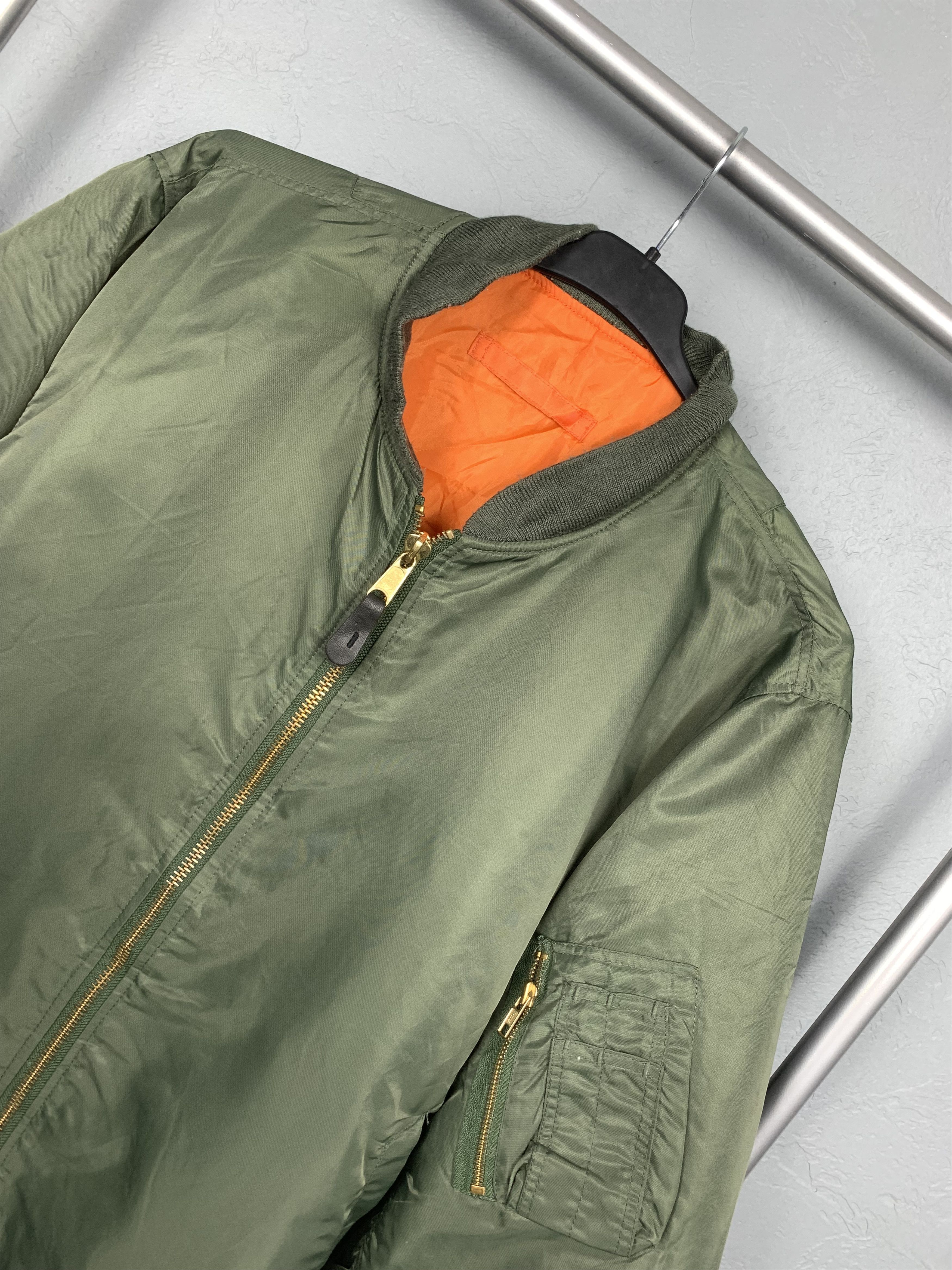 Vintage MA1 Pilot Air Force Nylon Bomber Jacket Vintage Size US XL / EU 56 / 4 - 2 Thumbnail