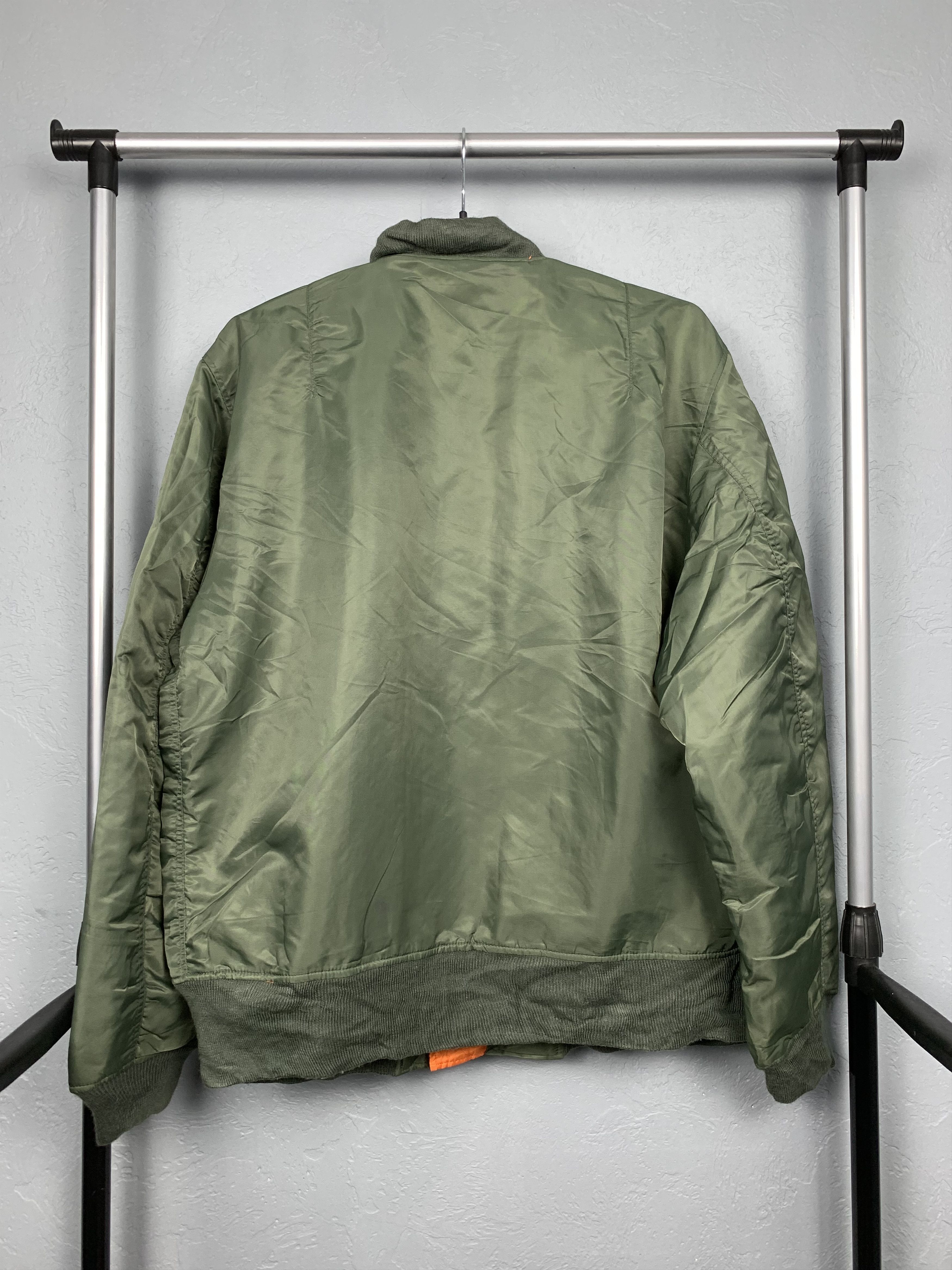 Vintage MA1 Pilot Air Force Nylon Bomber Jacket Vintage Size US XL / EU 56 / 4 - 6 Thumbnail