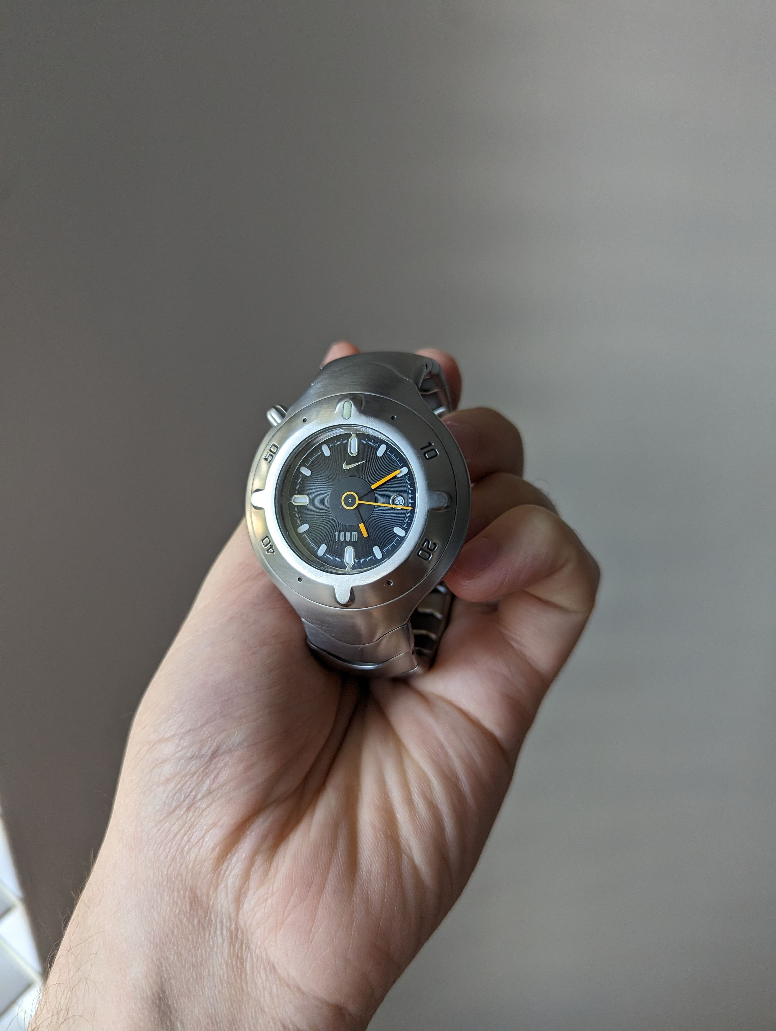 Pre-owned Nike X Nike Acg Vintage Nike Grand Cayman Metal Watch In 