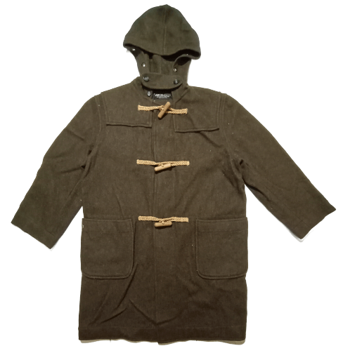 Japanese Brand Vintage Jun Collegian Wool Hoodies Duffe Heavy Jacket Size US L / EU 52-54 / 3 - 1 Thumbnail