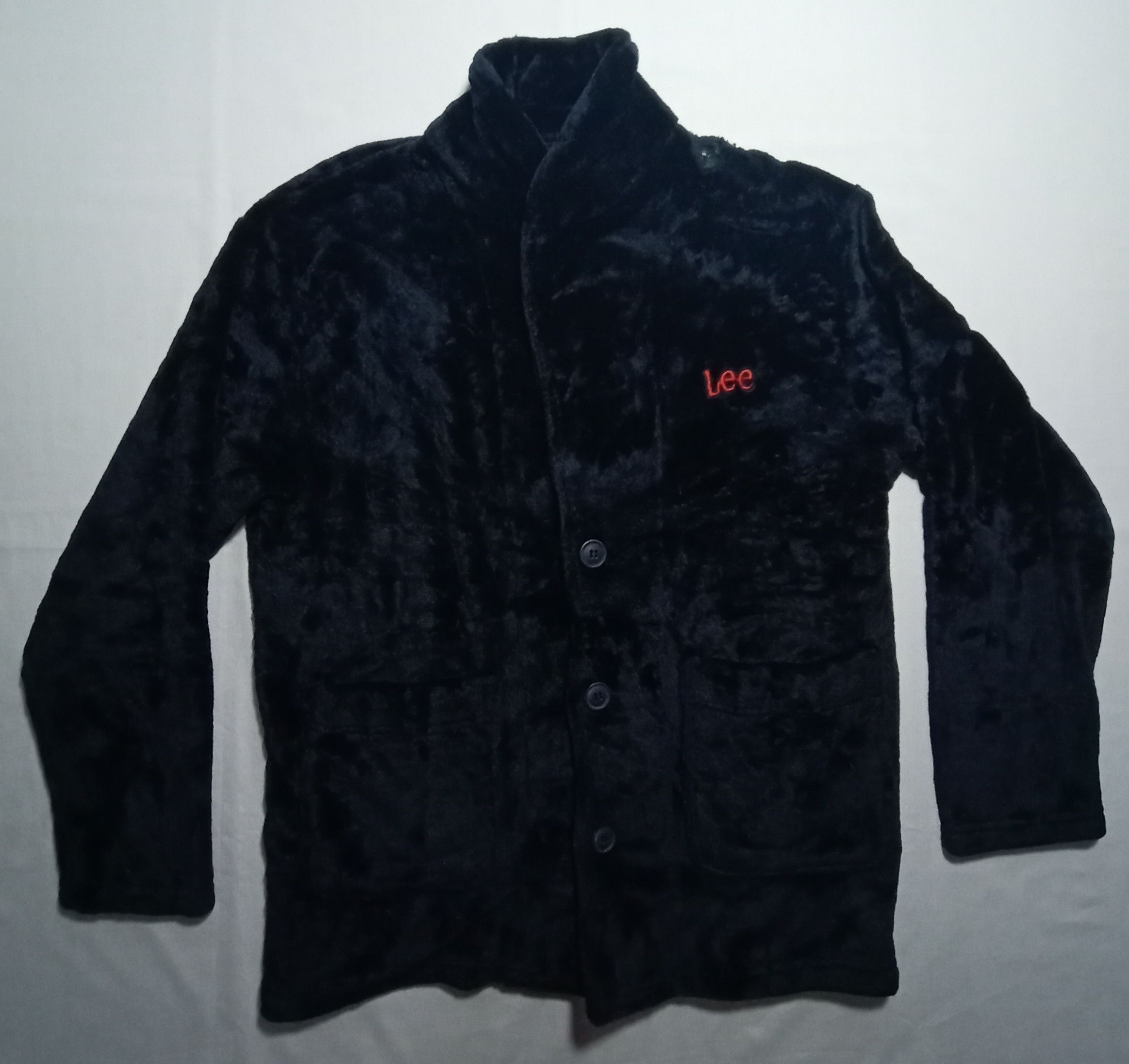 Lee Lee Suede Fleece Fluffy Jacket Button Up Size US M / EU 48-50 / 2 - 1 Thumbnail