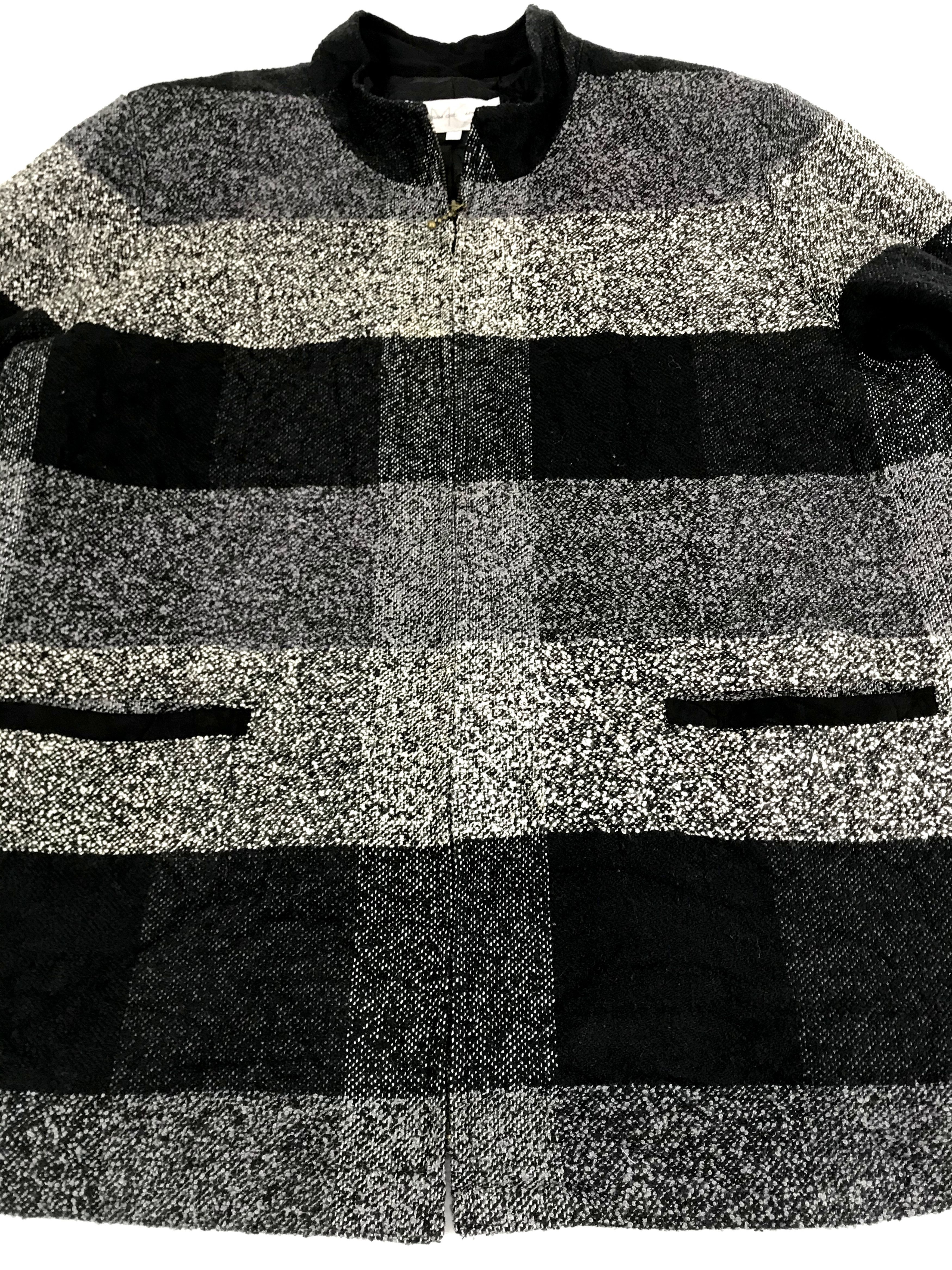 Vintage Vintage Madam Chic Junior Nova Plaid Check Jacket Inner Size US L / EU 52-54 / 3 - 3 Thumbnail