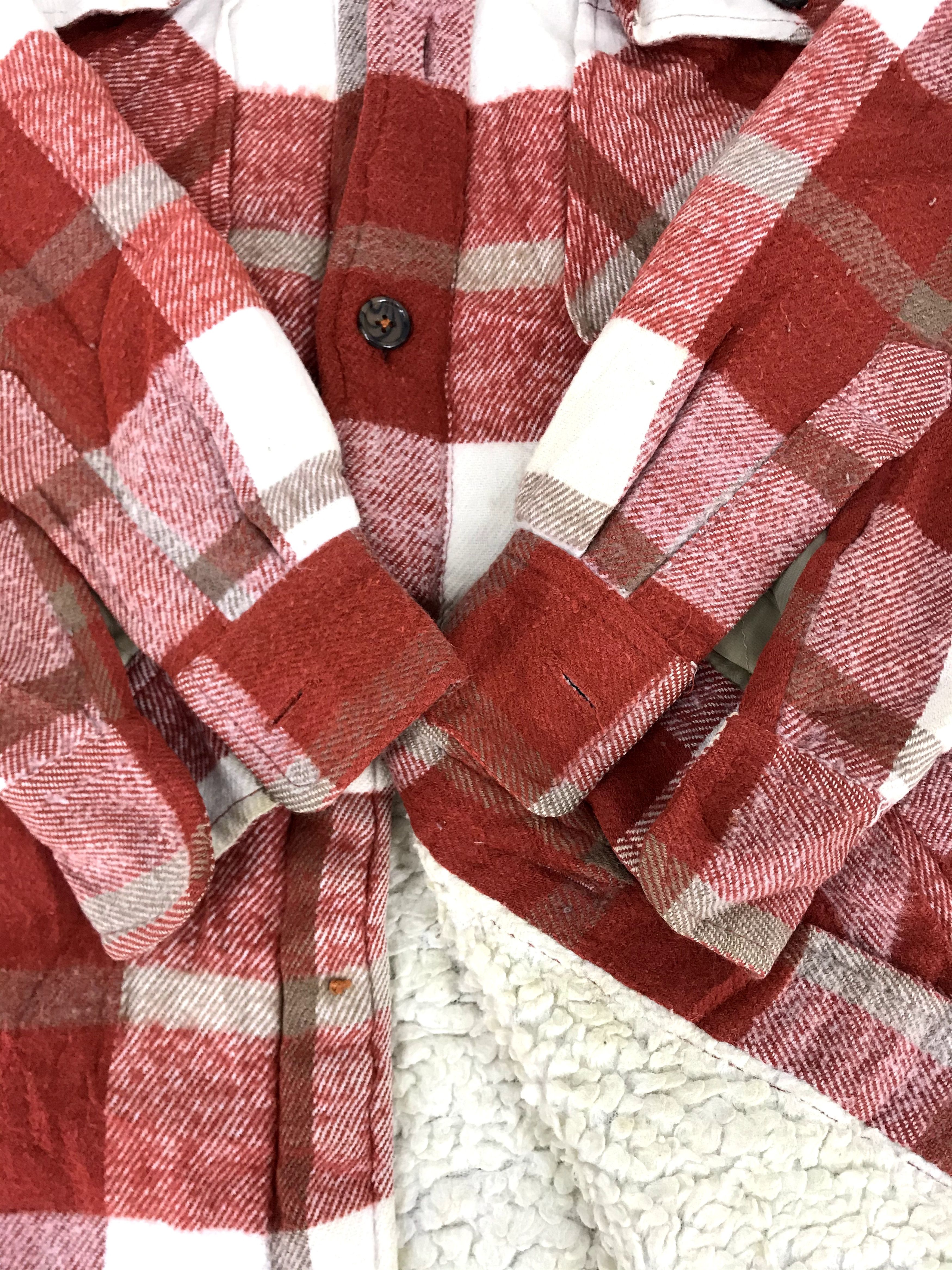 Flannel Vintage Style Ramjet Plaid Check Sherpa Inner Lined Flannel Size US XL / EU 56 / 4 - 4 Thumbnail