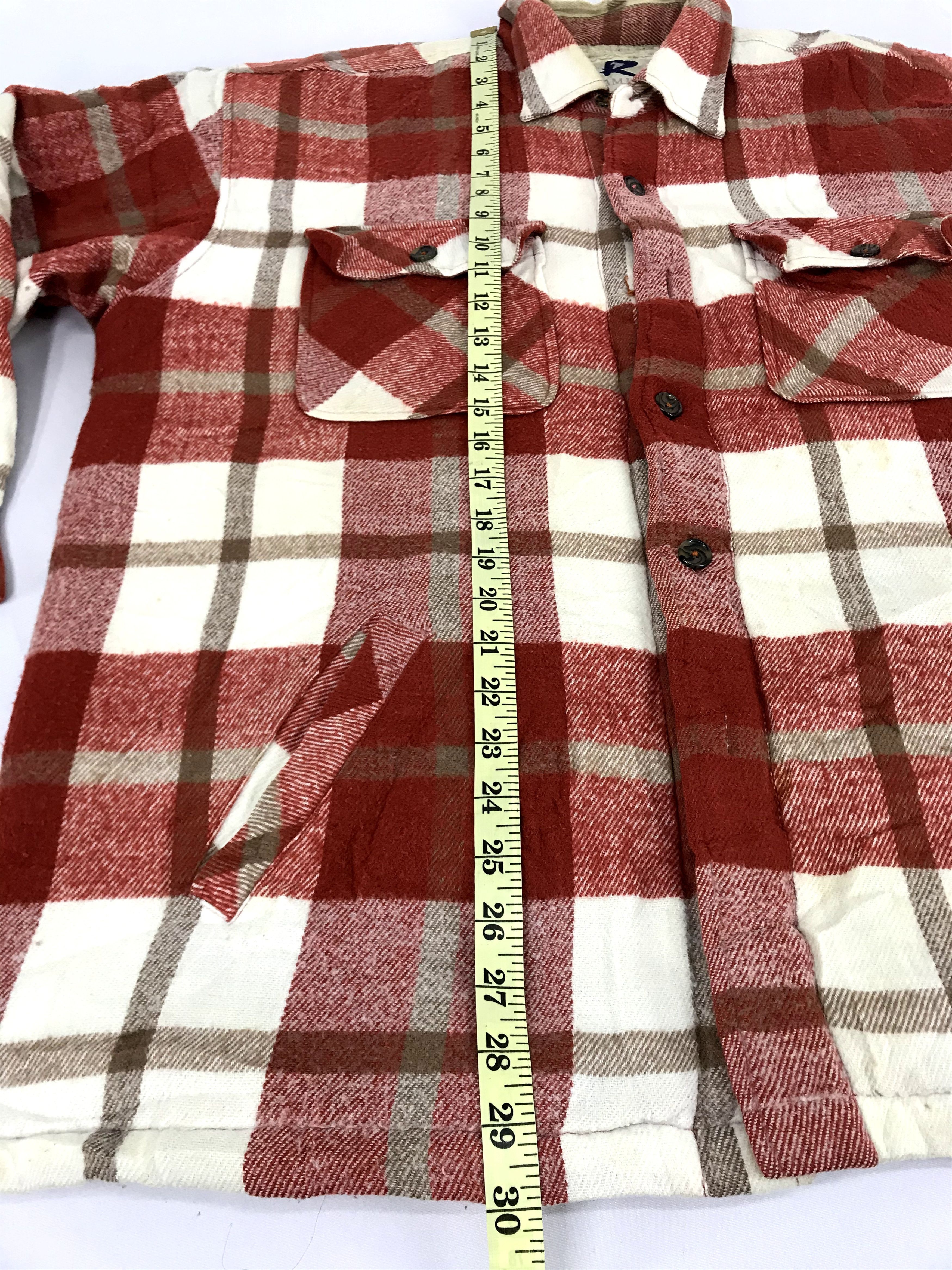 Flannel Vintage Style Ramjet Plaid Check Sherpa Inner Lined Flannel Size US XL / EU 56 / 4 - 11 Thumbnail