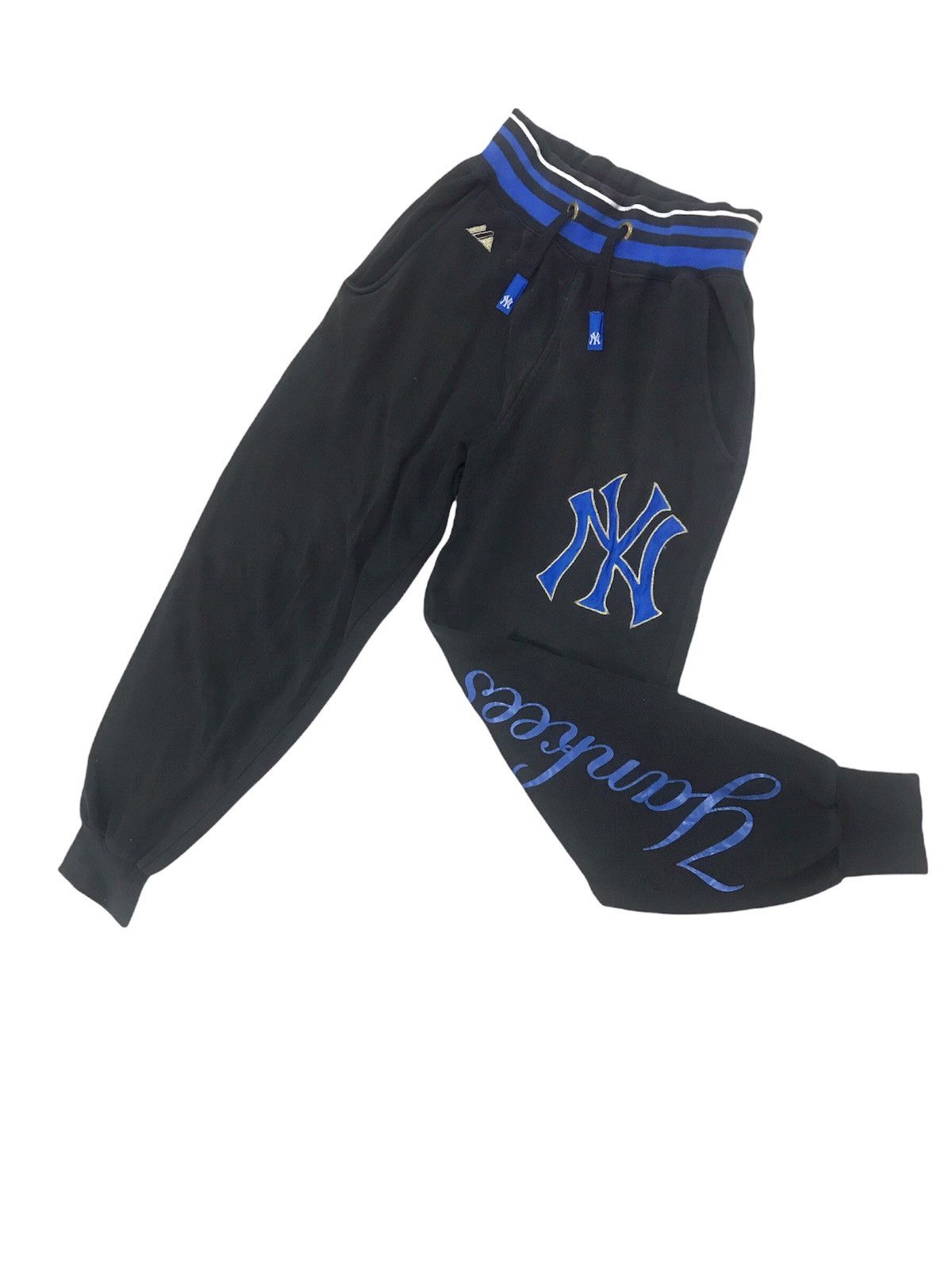 Cooperstown Collection × MLB × New York Yankees Vintage Rare New York Yankees Jogger Pants Big Logo MLB Size US 34 / EU 50 - 2 Thumbnail