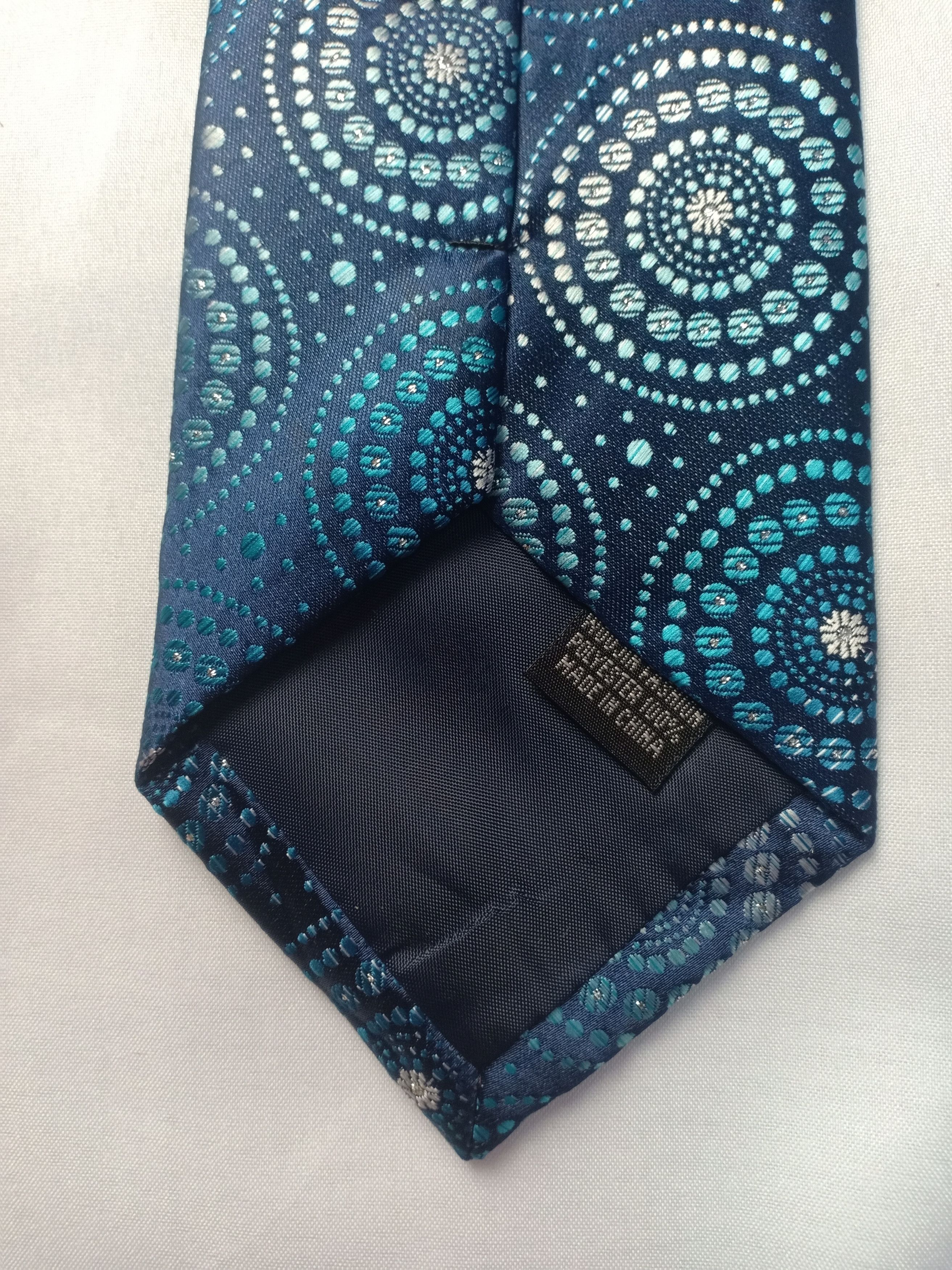 Other Calypso Italy Men's Neck Tie Blue 100 Polyester Size ONE SIZE - 4 Thumbnail