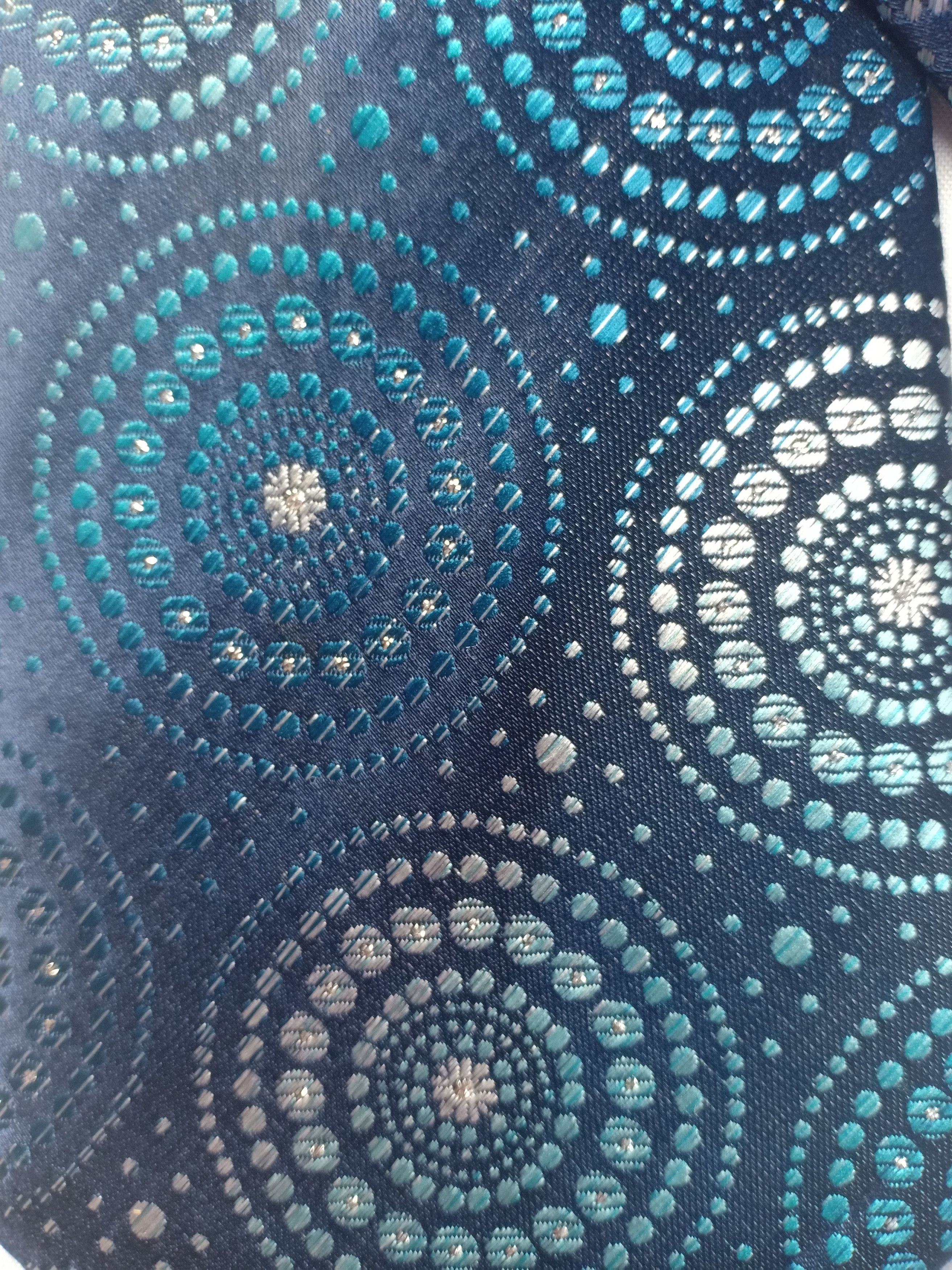 Other Calypso Italy Men's Neck Tie Blue 100 Polyester Size ONE SIZE - 2 Thumbnail