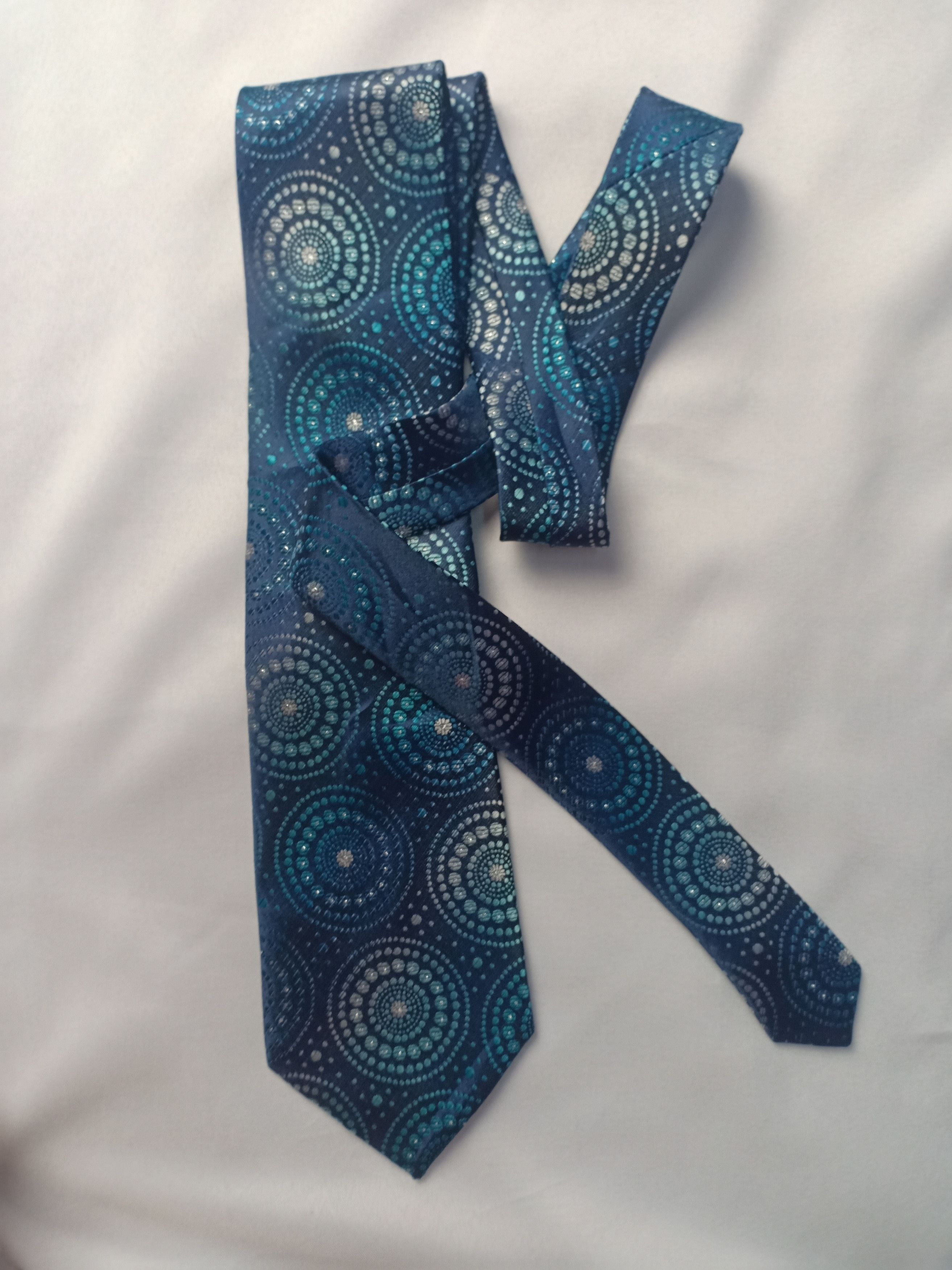 Other Calypso Italy Men's Neck Tie Blue 100 Polyester Size ONE SIZE - 1 Thumbnail